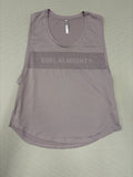 Fabletics "GIRL ALMIGHTY" Graphic Mesh Training Tank Top Size M