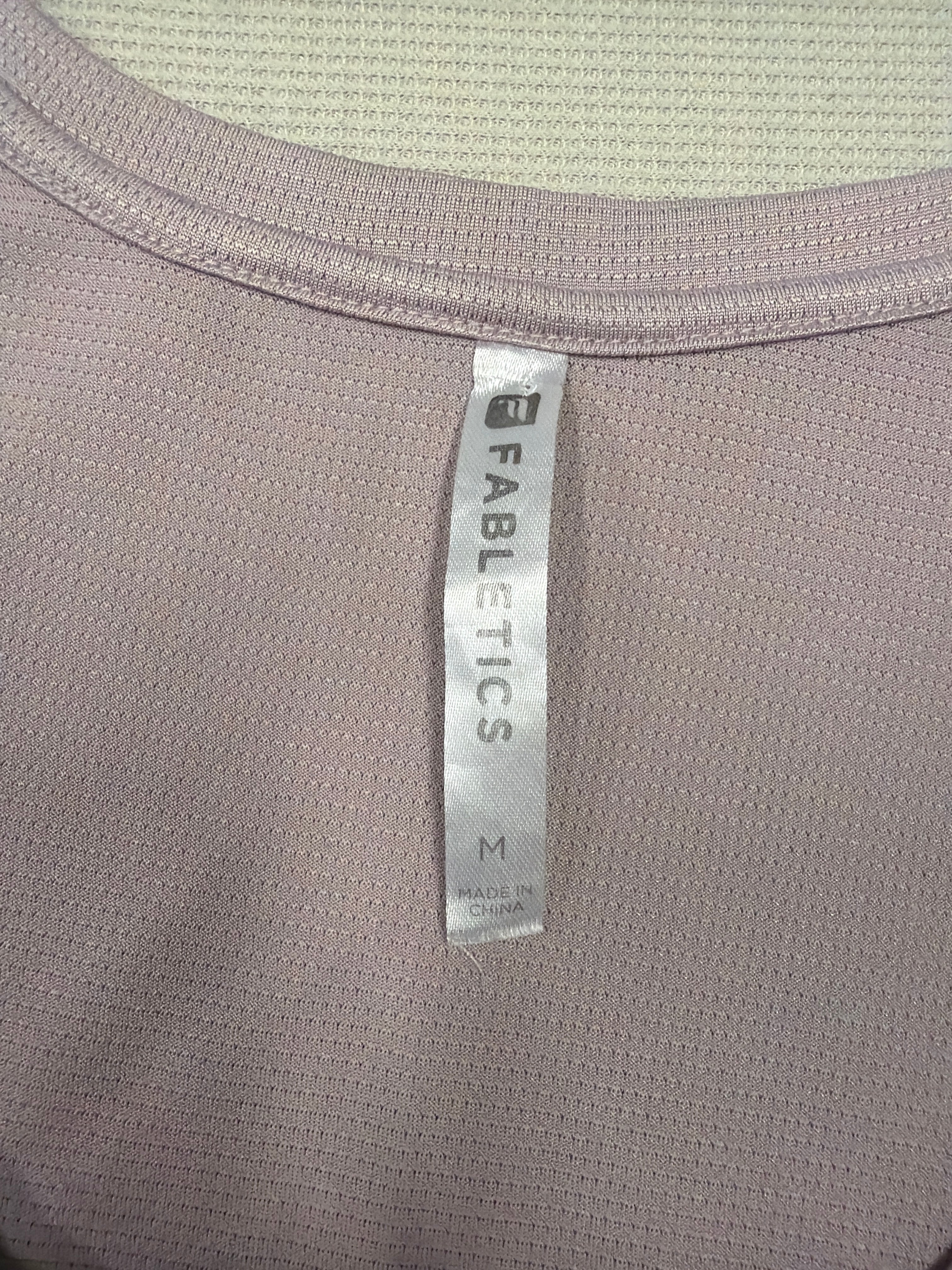 Fabletics "GIRL ALMIGHTY" Graphic Mesh Training Tank Top Size M