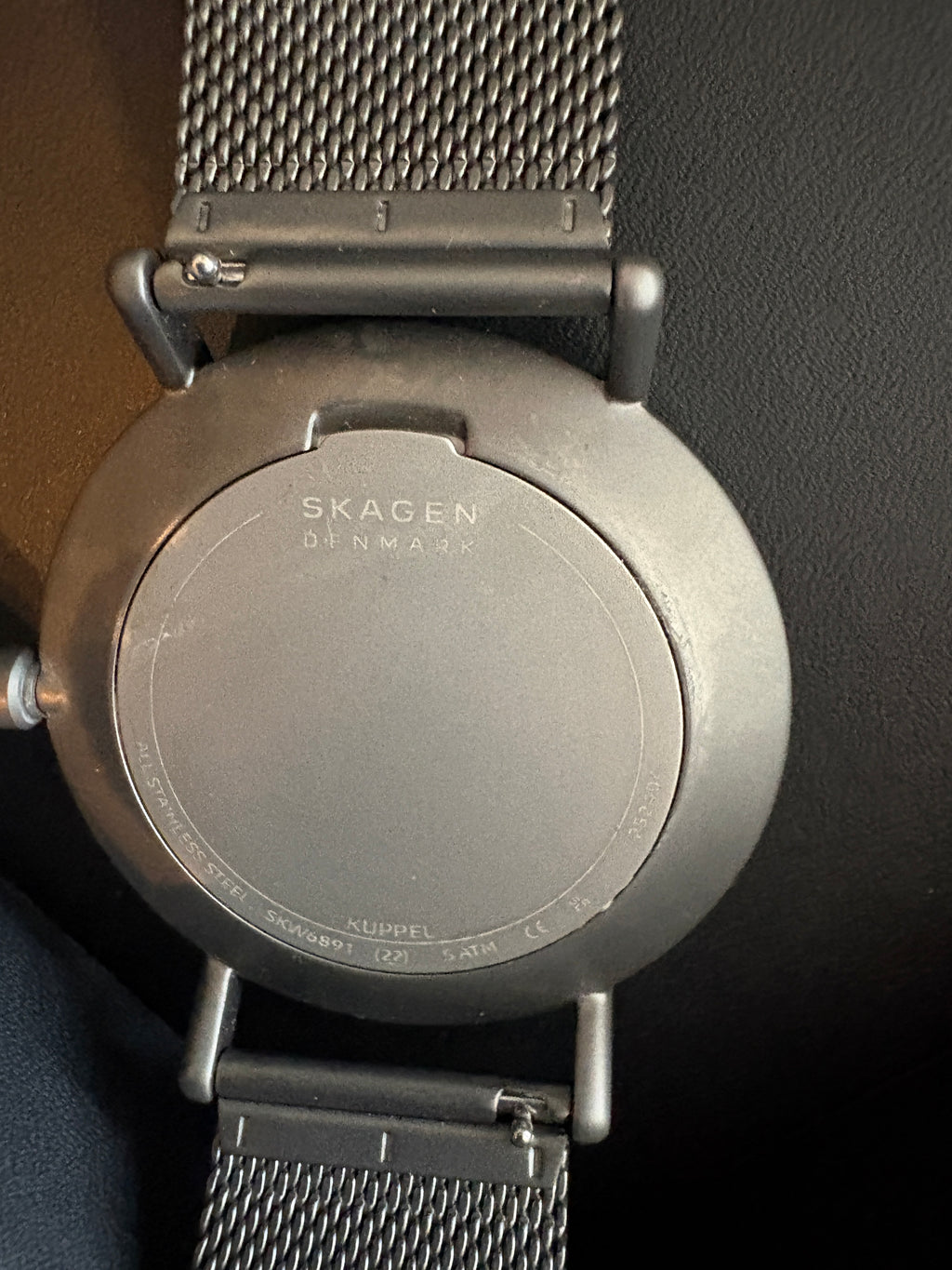 Skagen Kuppel SKW6891 44mm Charcoal Mesh Minimalist Danish Design Watch (Copy)