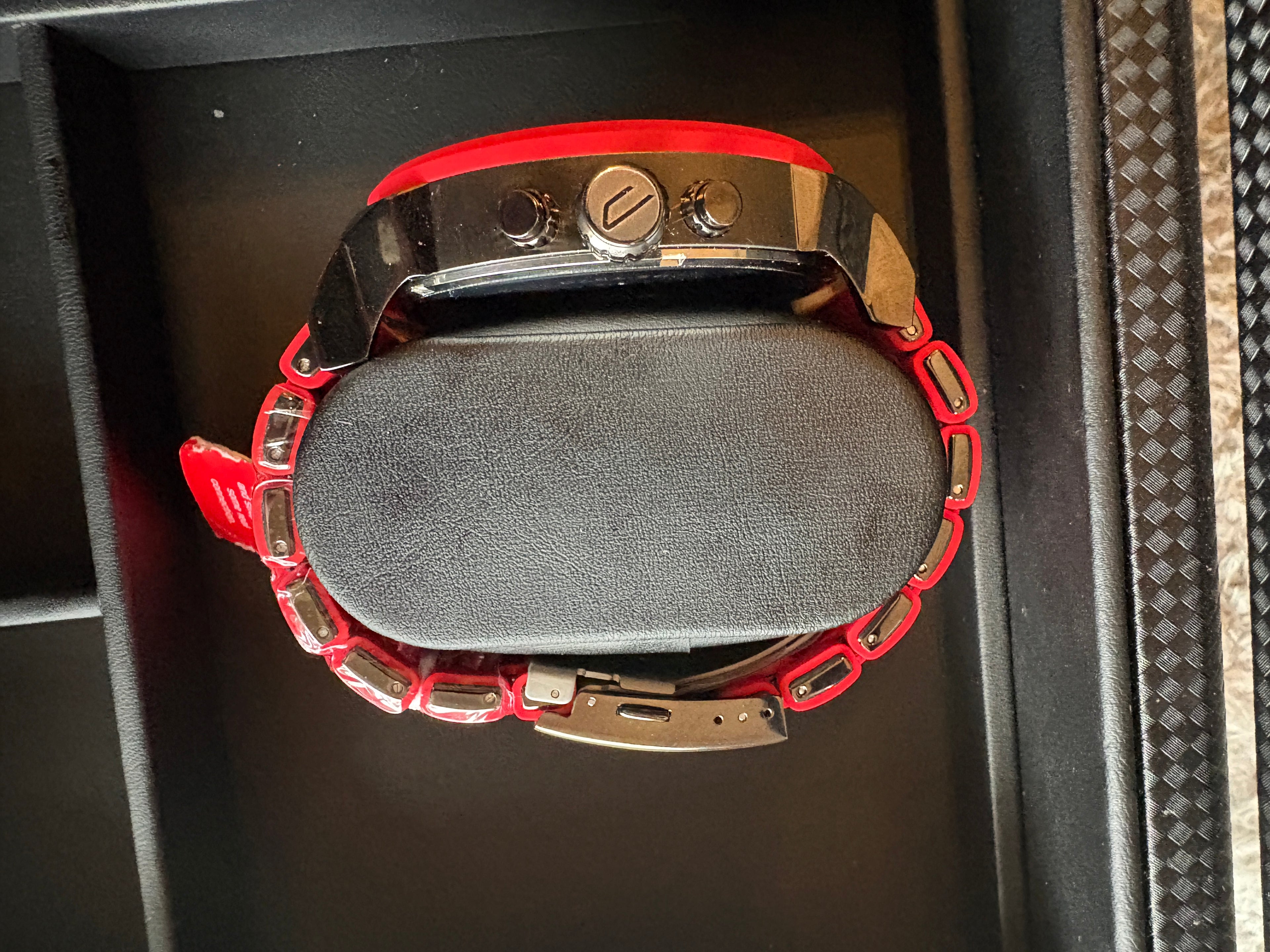 Diesel Mr Daddy 2.0 DZ7370 Mens 57mm Red Gunmetal Chronograph 4 Zone Watch NWT