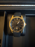 Seiko Essentials SUR560 Mens Black Dial Gold Tone Quartz Watch Sapphire 39.5mm