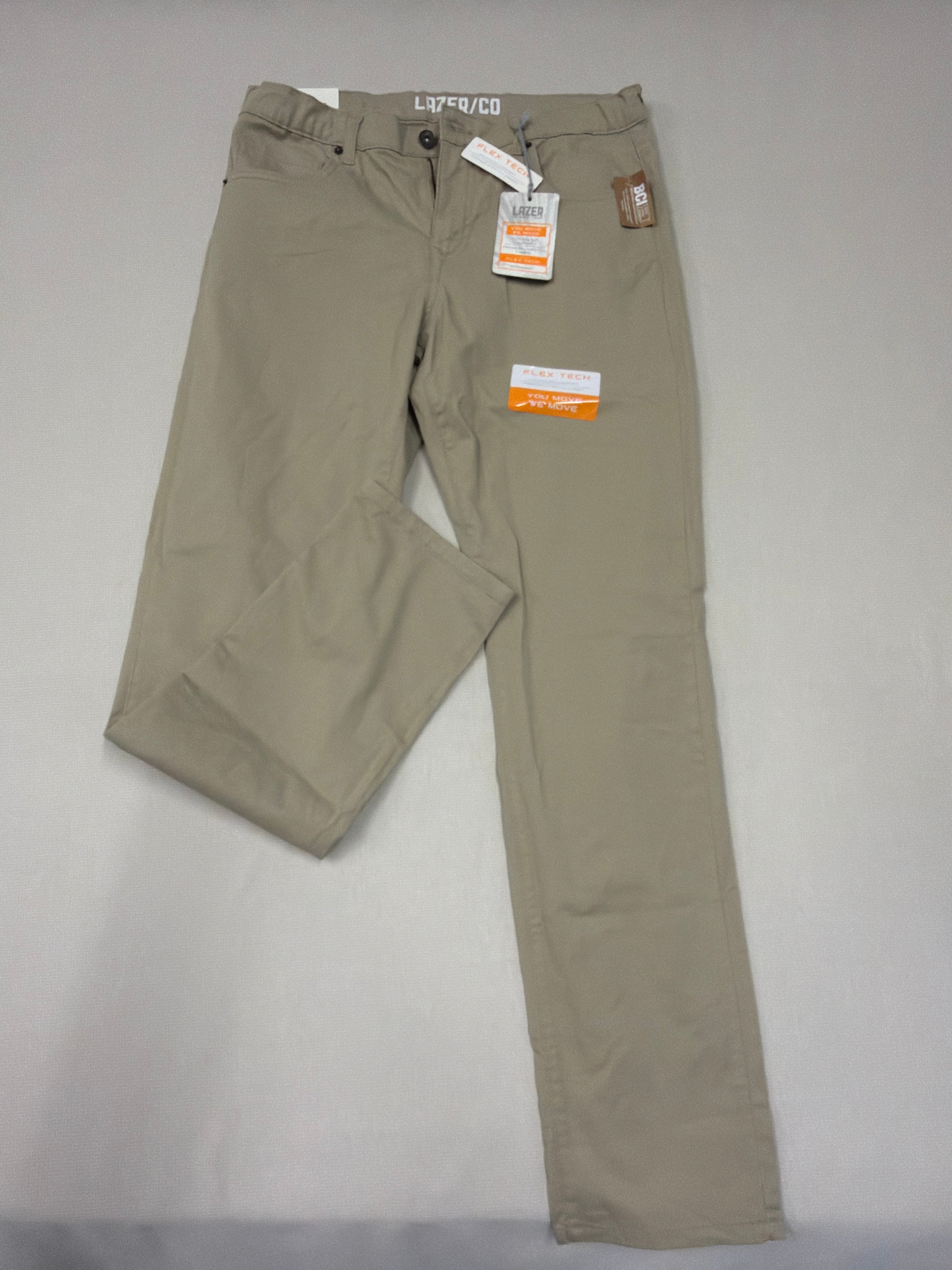 Lazer "Flex Tech Straight" 5-Pocket Stretch Pants Size 16