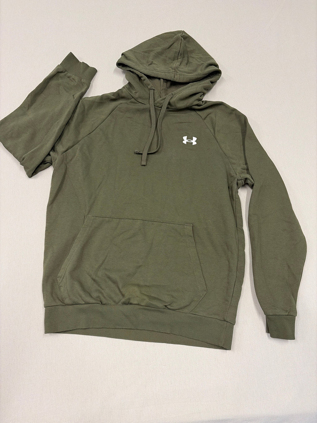 Under Armour Mens UA Rival Fleece Hoodie - Marine OD Green - Size S