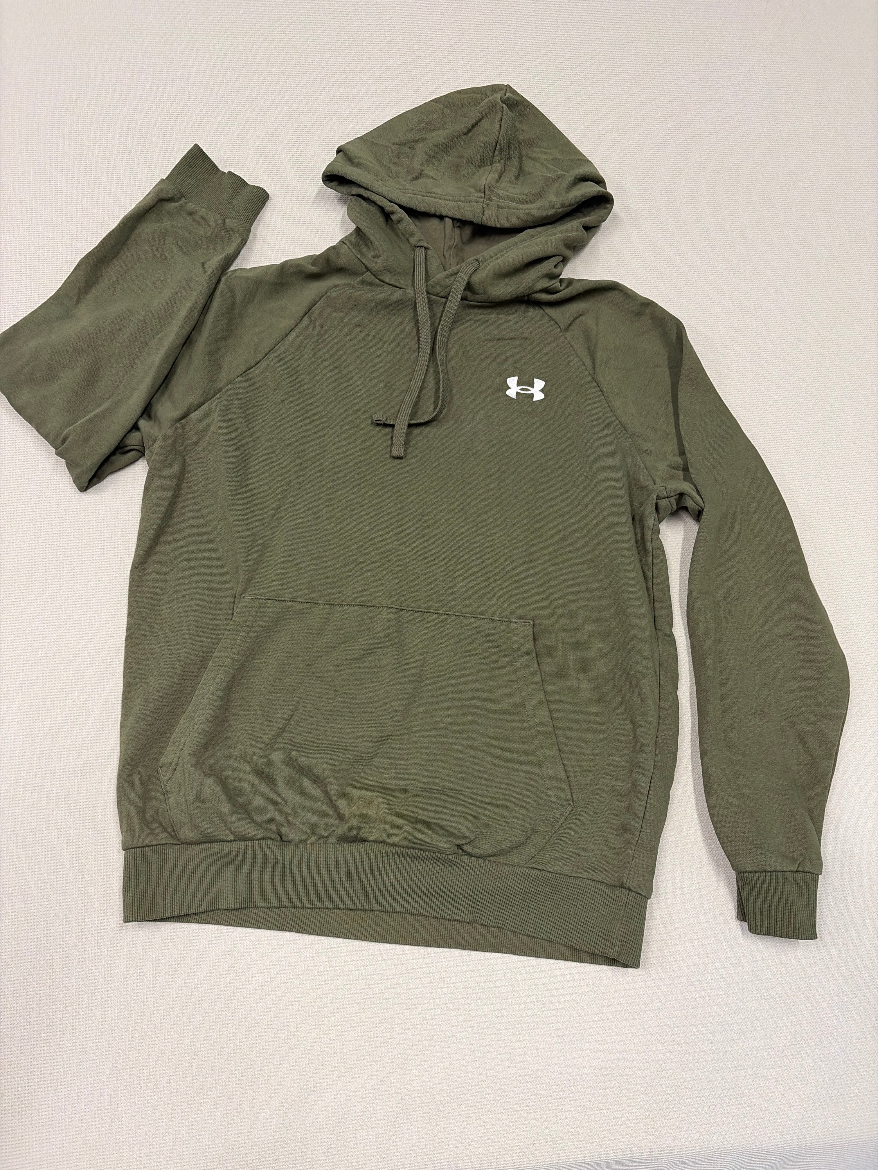 Under Armour Mens UA Rival Fleece Hoodie - Marine OD Green - Size S