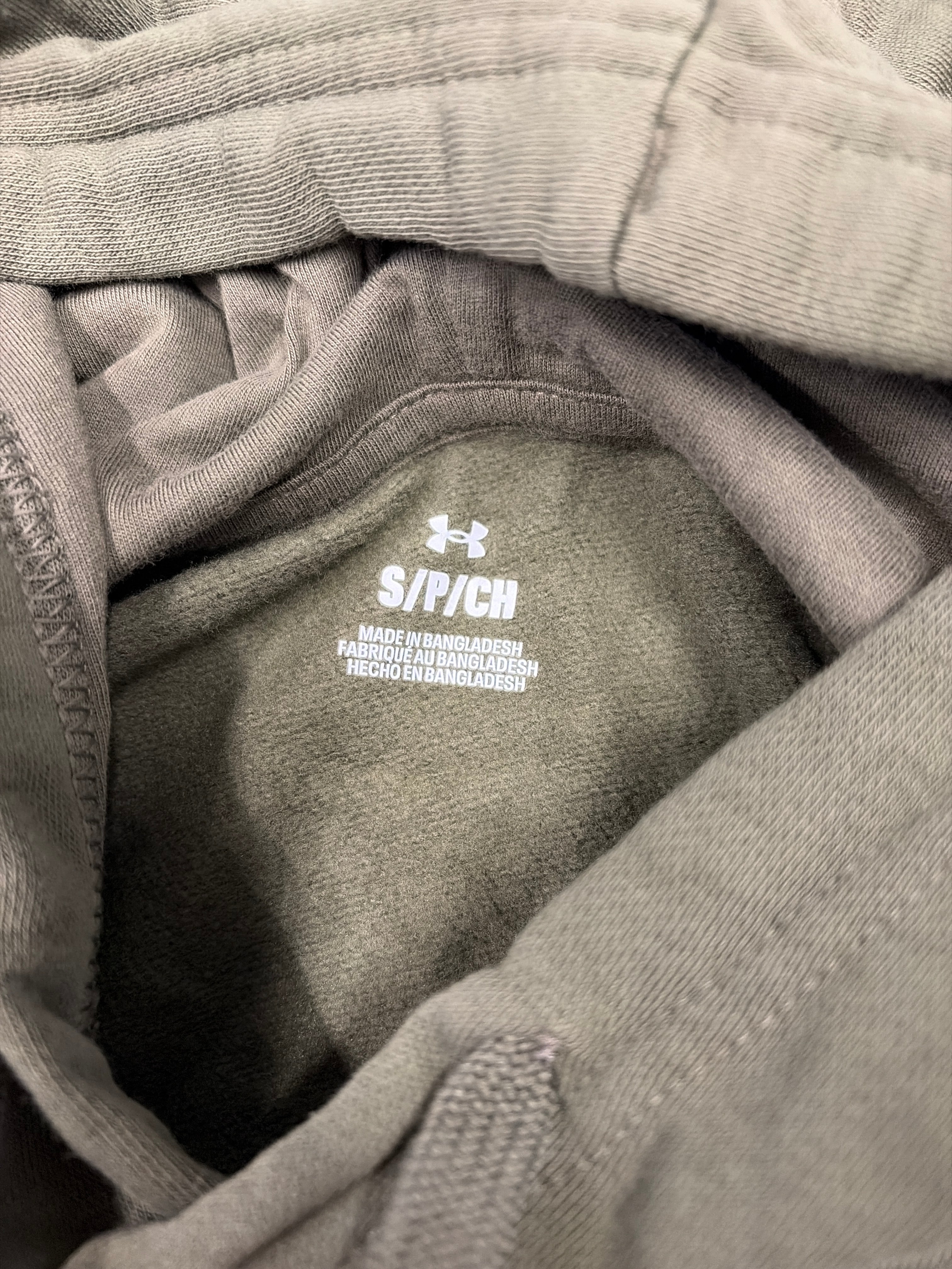 Under Armour Mens UA Rival Fleece Hoodie - Marine OD Green - Size S