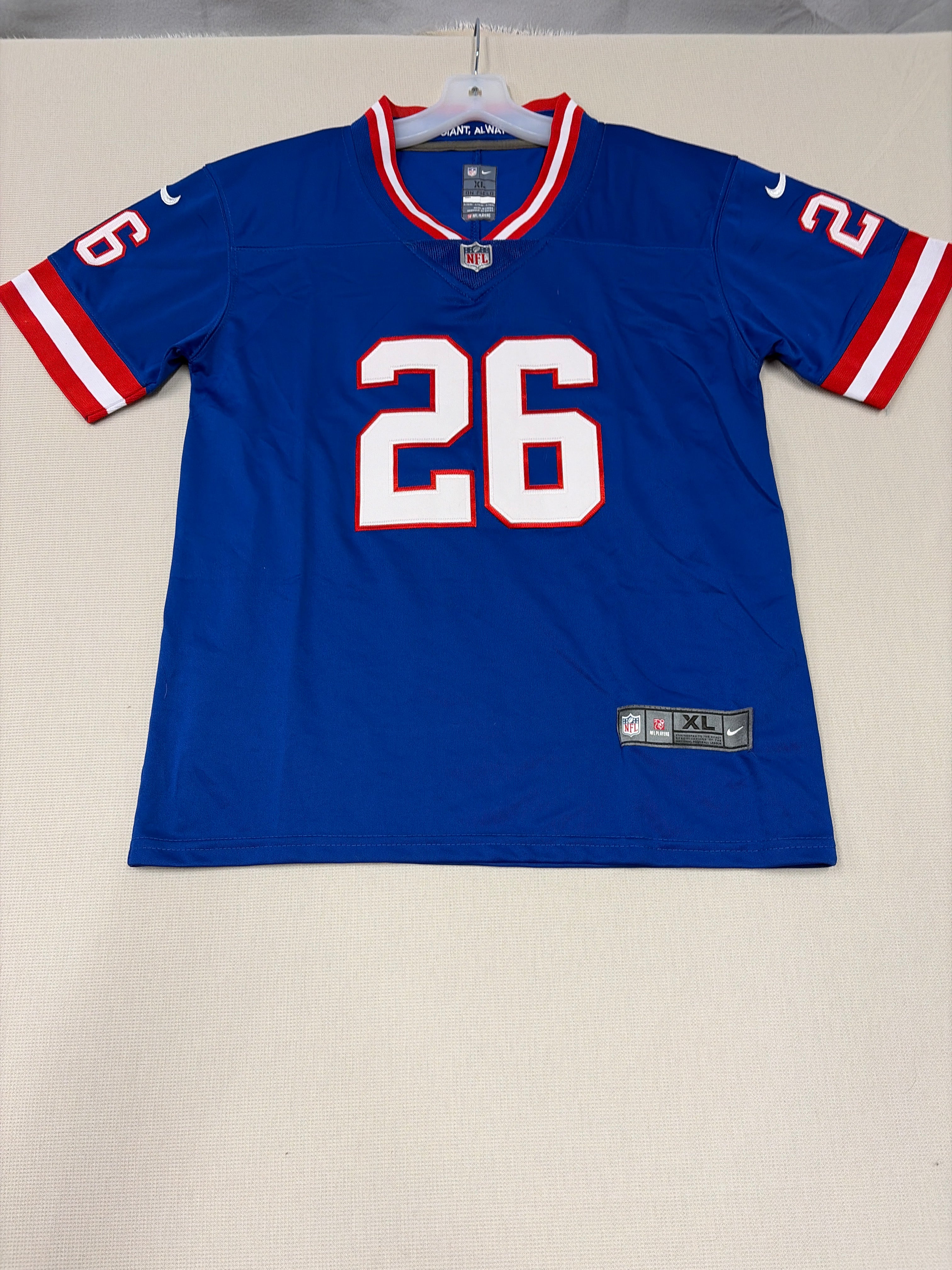 Nike Men's New York Giants Saquon Barkley #26 Home Game Jersey