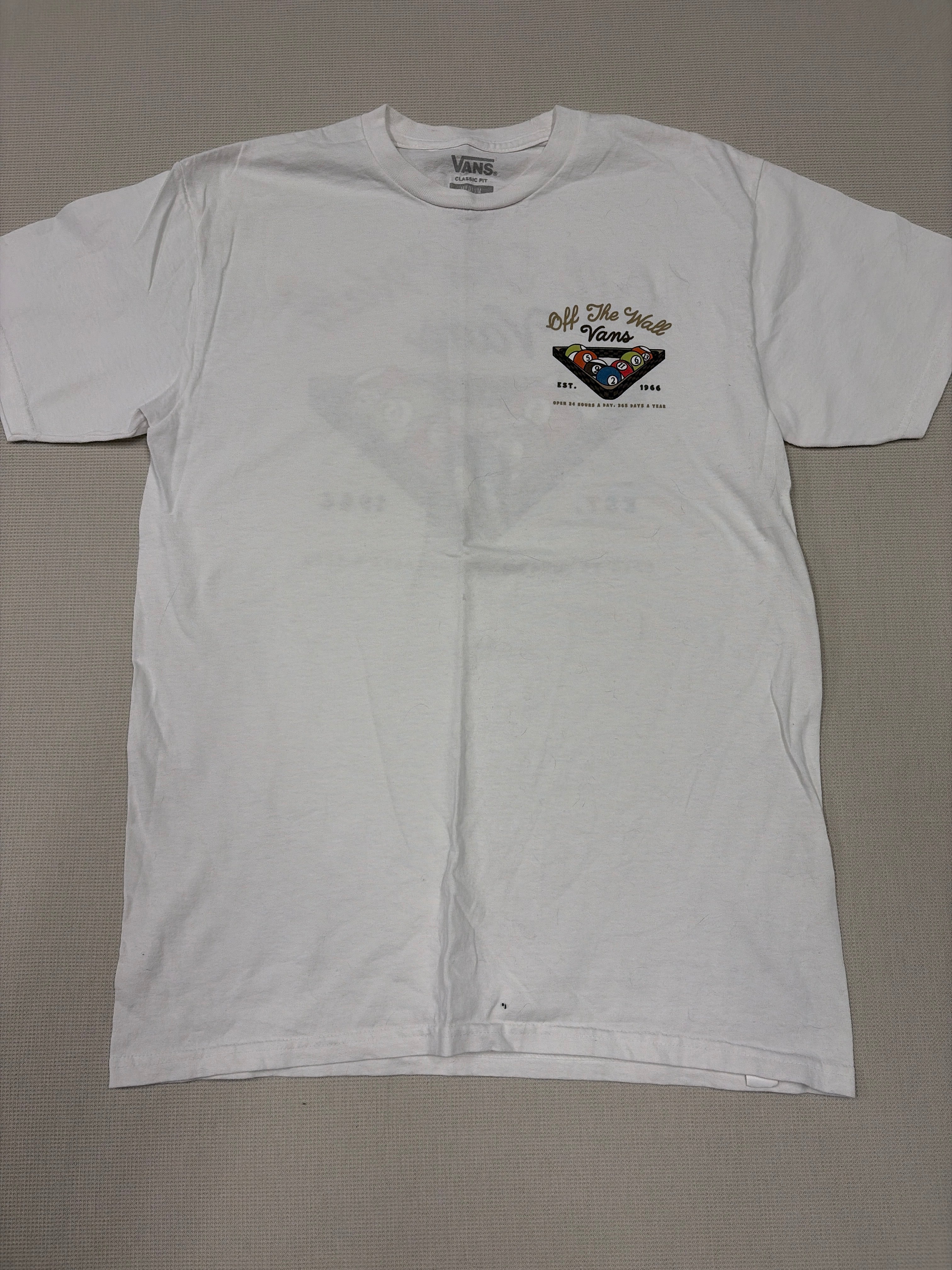 Vans Off The Wall Pool Table Graphic Tee - Size M