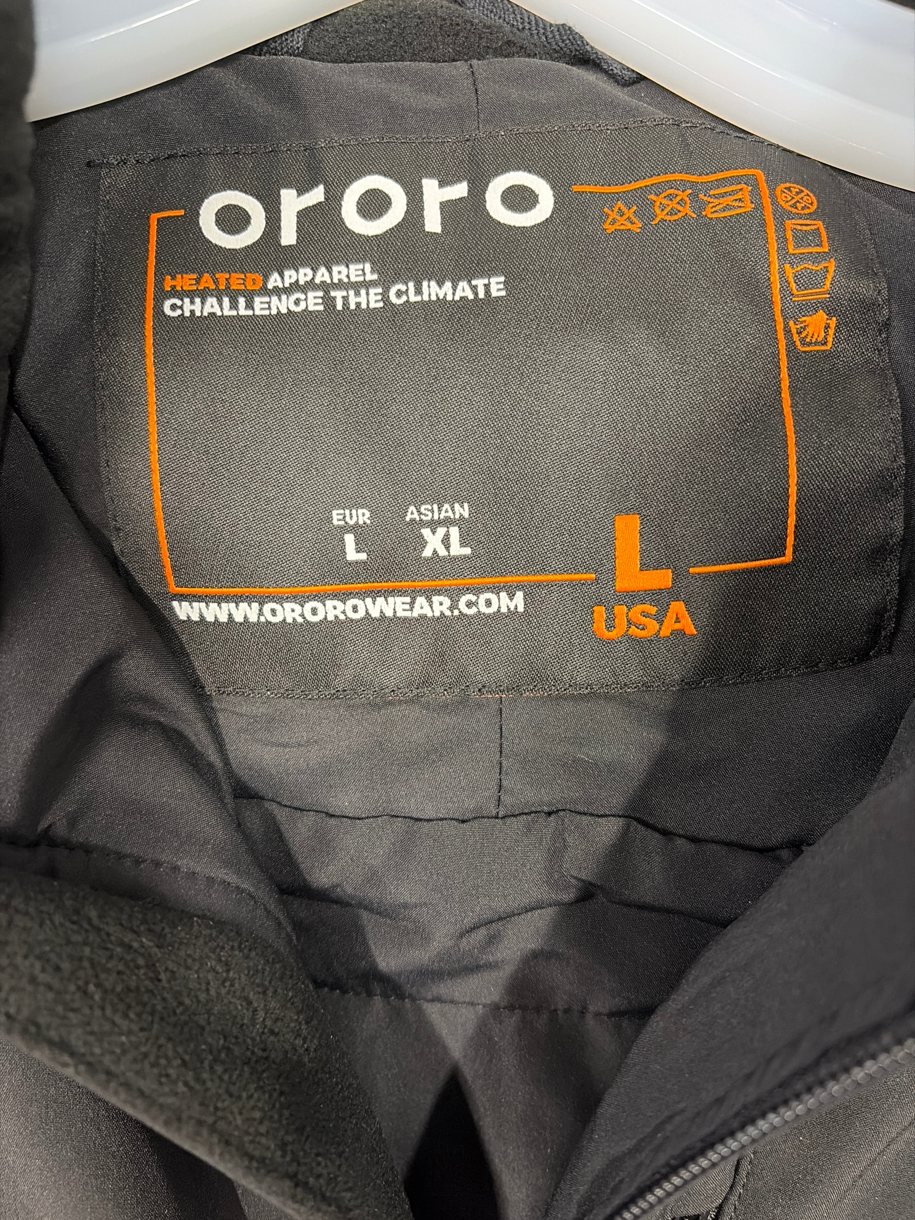 Ororo Women's Slim Fit Heated Softshell Jacket with Detachable Hood  NWT