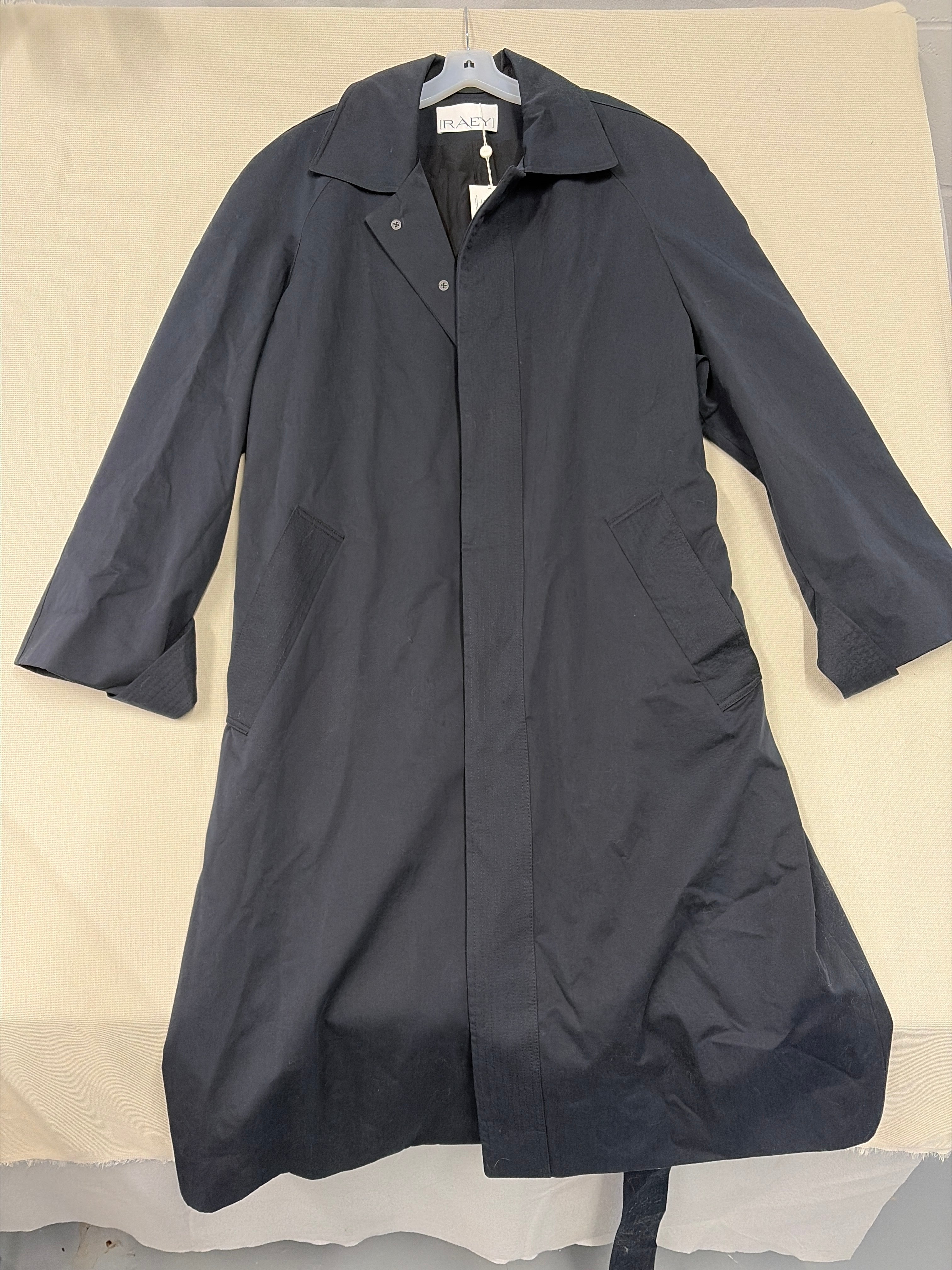 Raey Oversized Cotton-Blend Split-Back Trench Coat Size M New With Tags