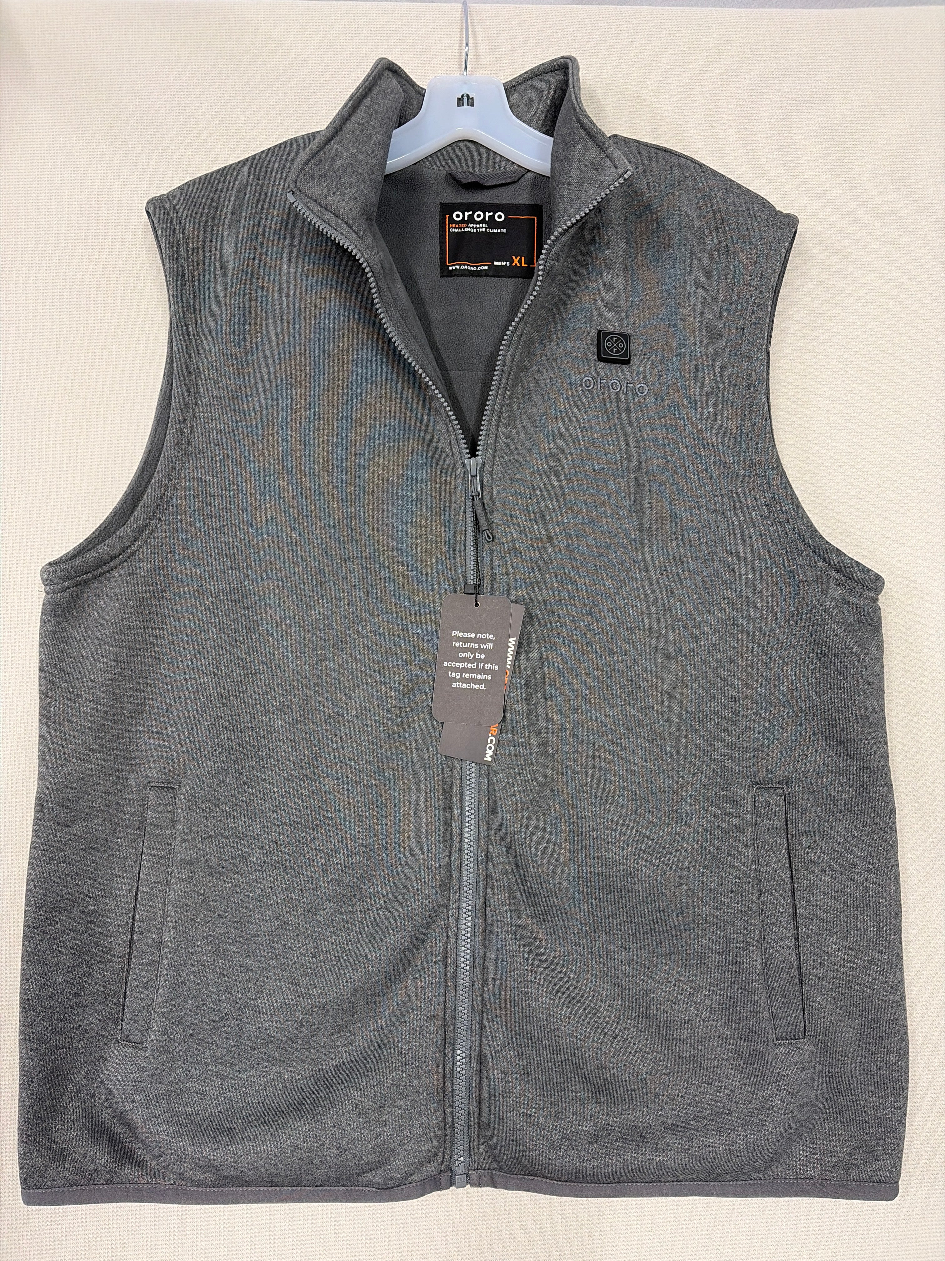 Ororo Men's 4-Zone Heated Fleece Vest Size XL New With Tags