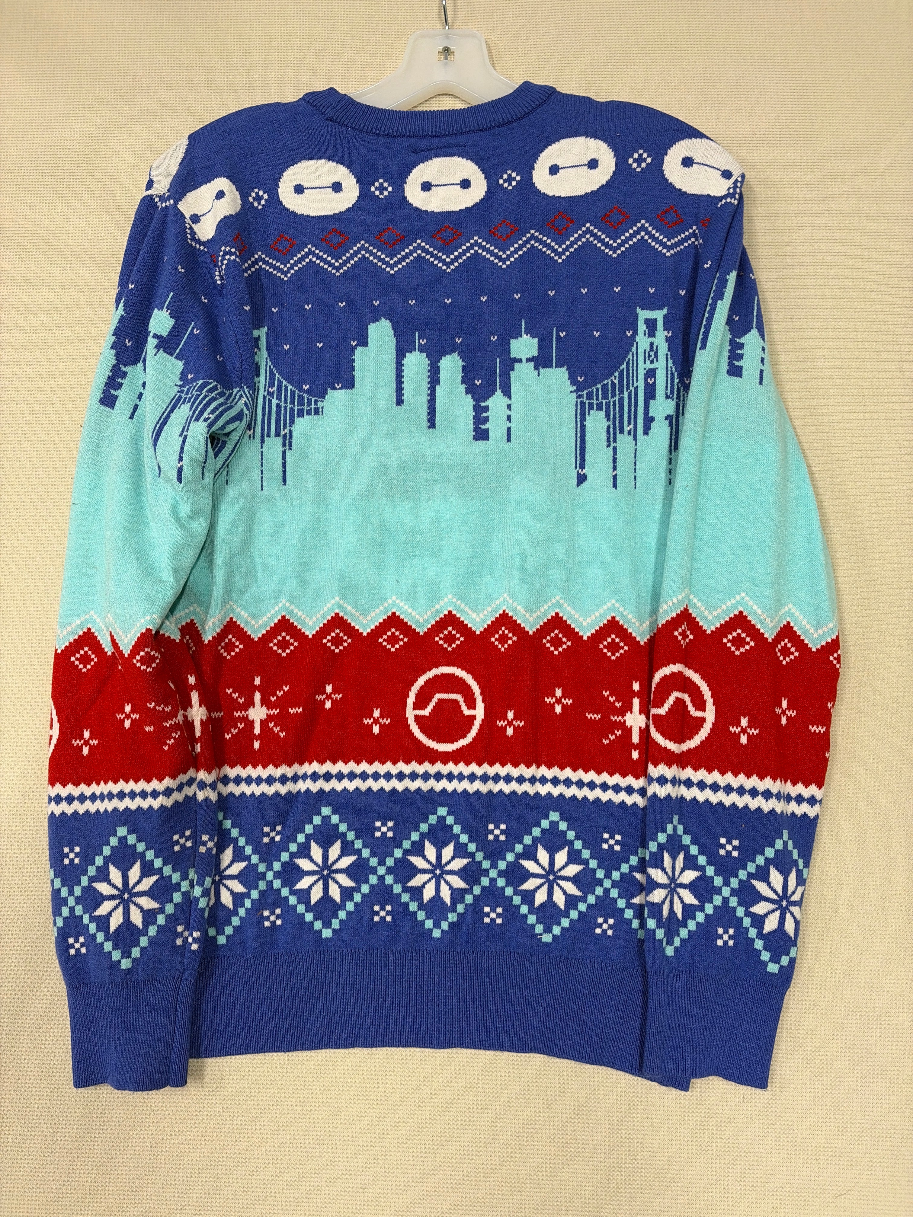 Disney Parks Big Hero 6 Baymax & Mochi Holiday Sweater Size S