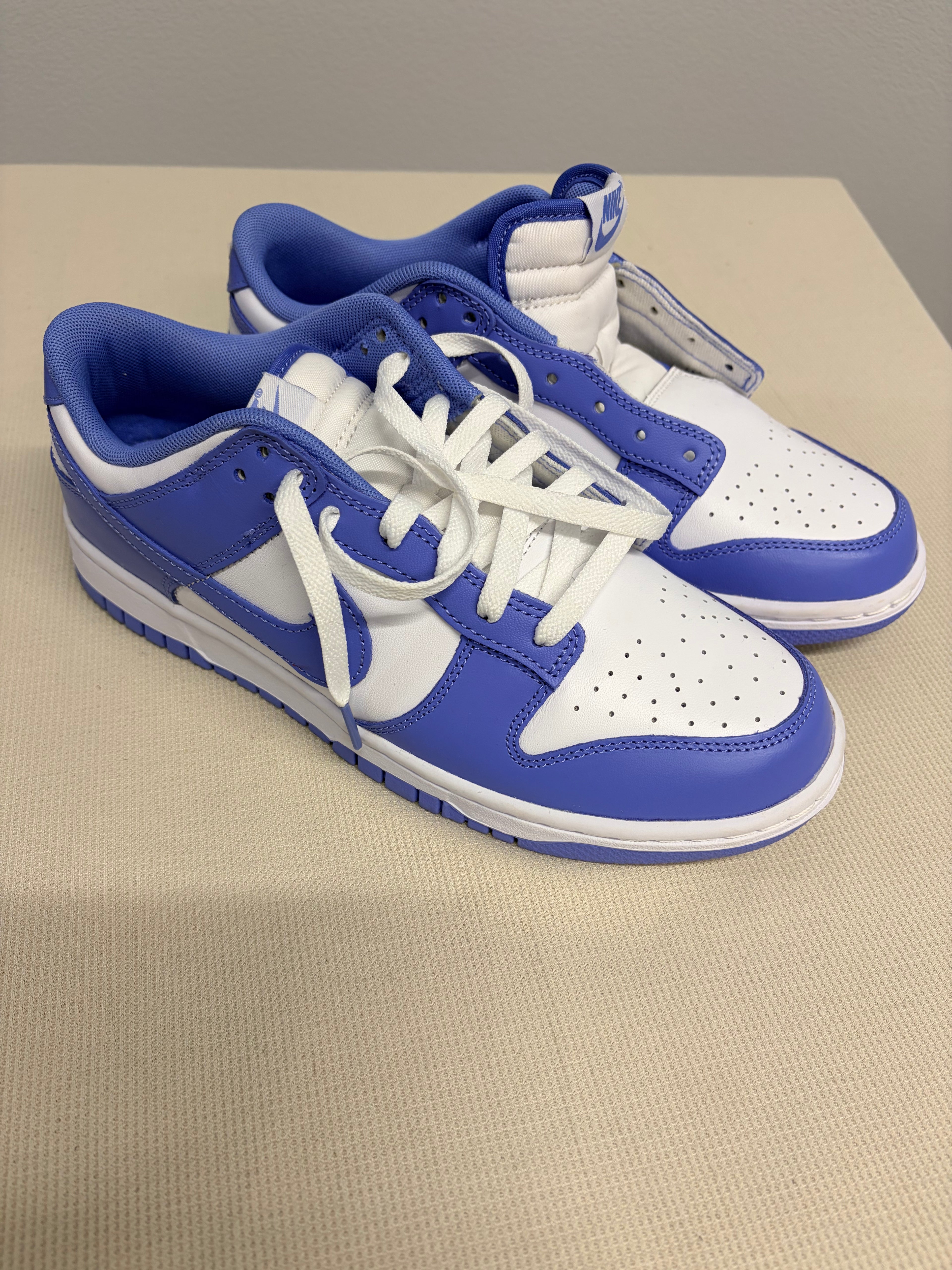 Nike Womens Dunk Low Periwinkle Blue White Sneakers - Size W 8.5