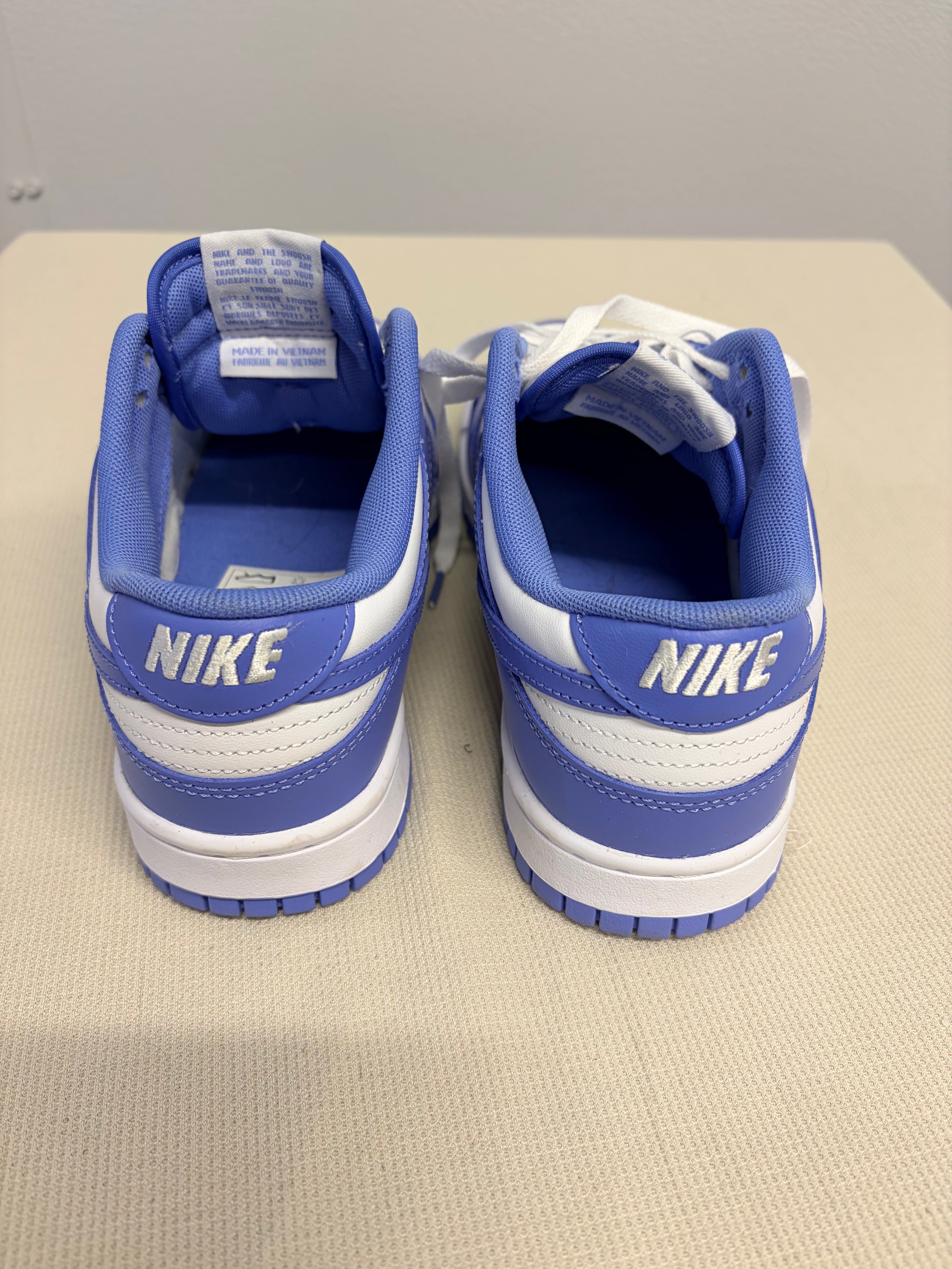 Nike Womens Dunk Low Periwinkle Blue White Sneakers - Size W 8.5
