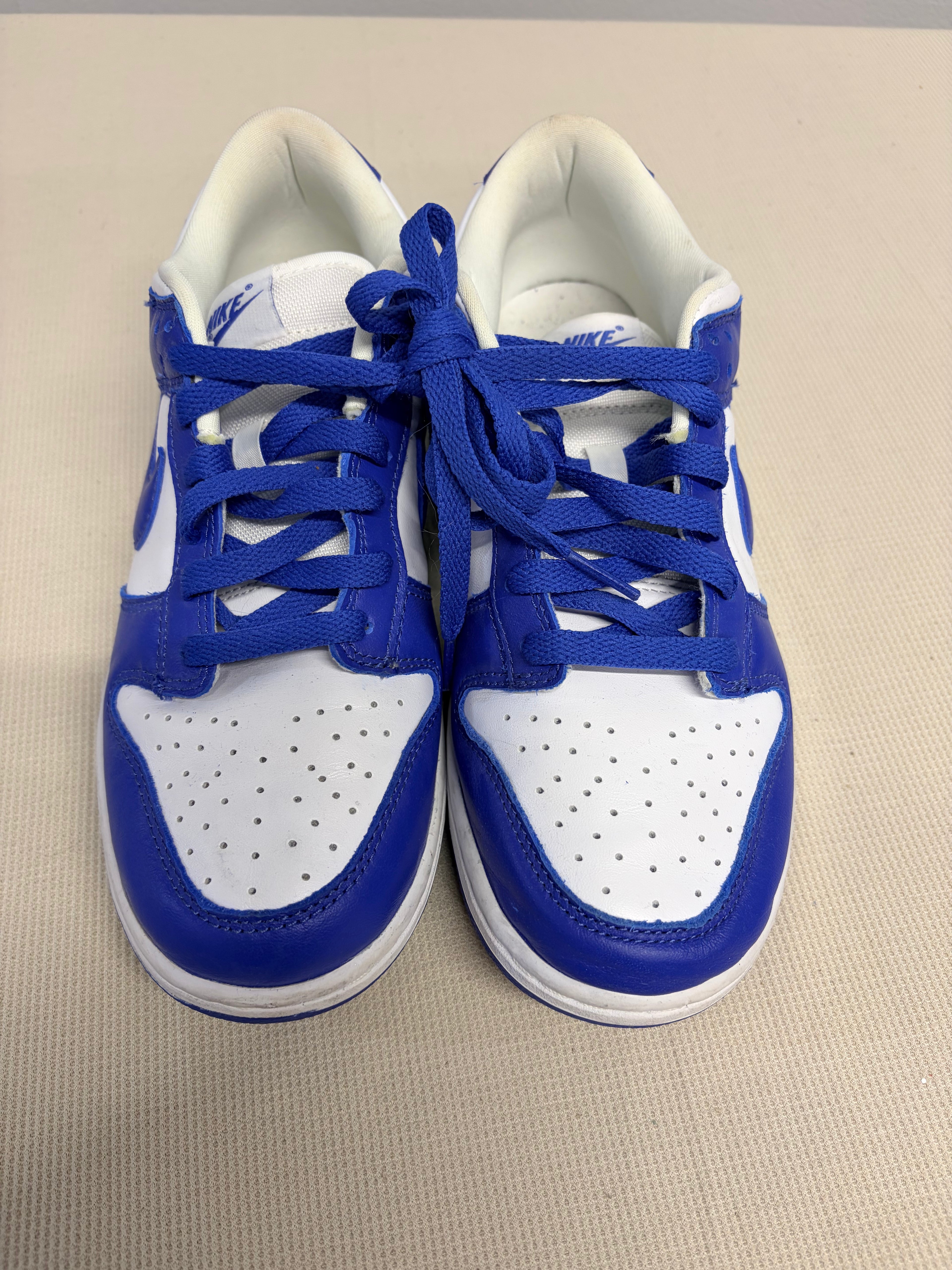 Nike Dunk Low Kentucky Royal Blue White Sneakers - Size 7