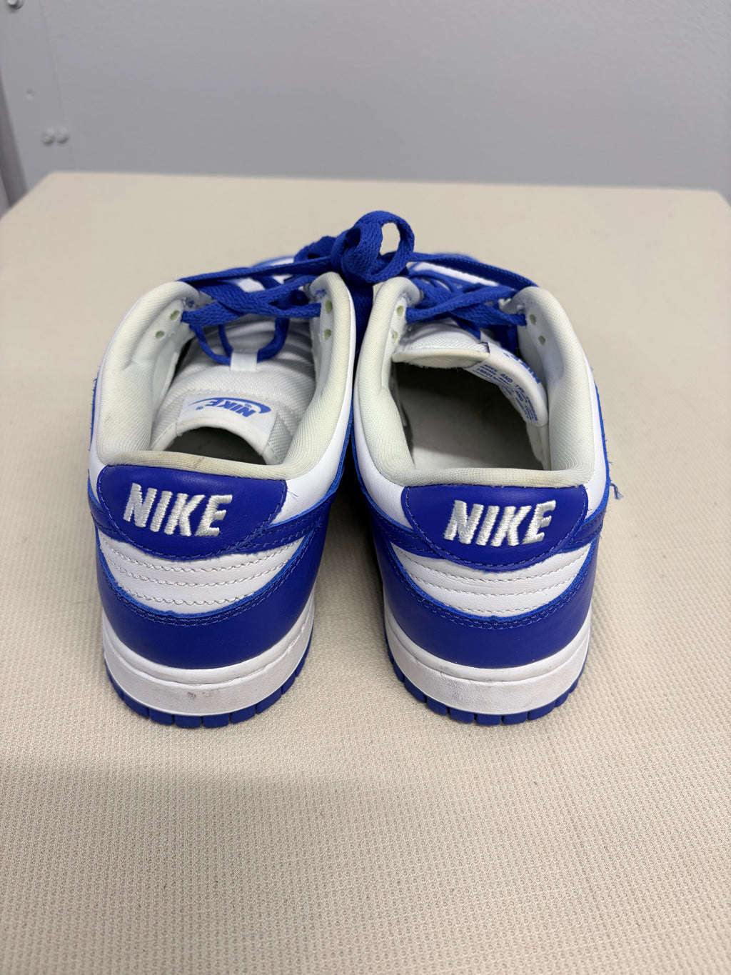 Nike Dunk Low Kentucky Royal Blue White Sneakers - Size 7
