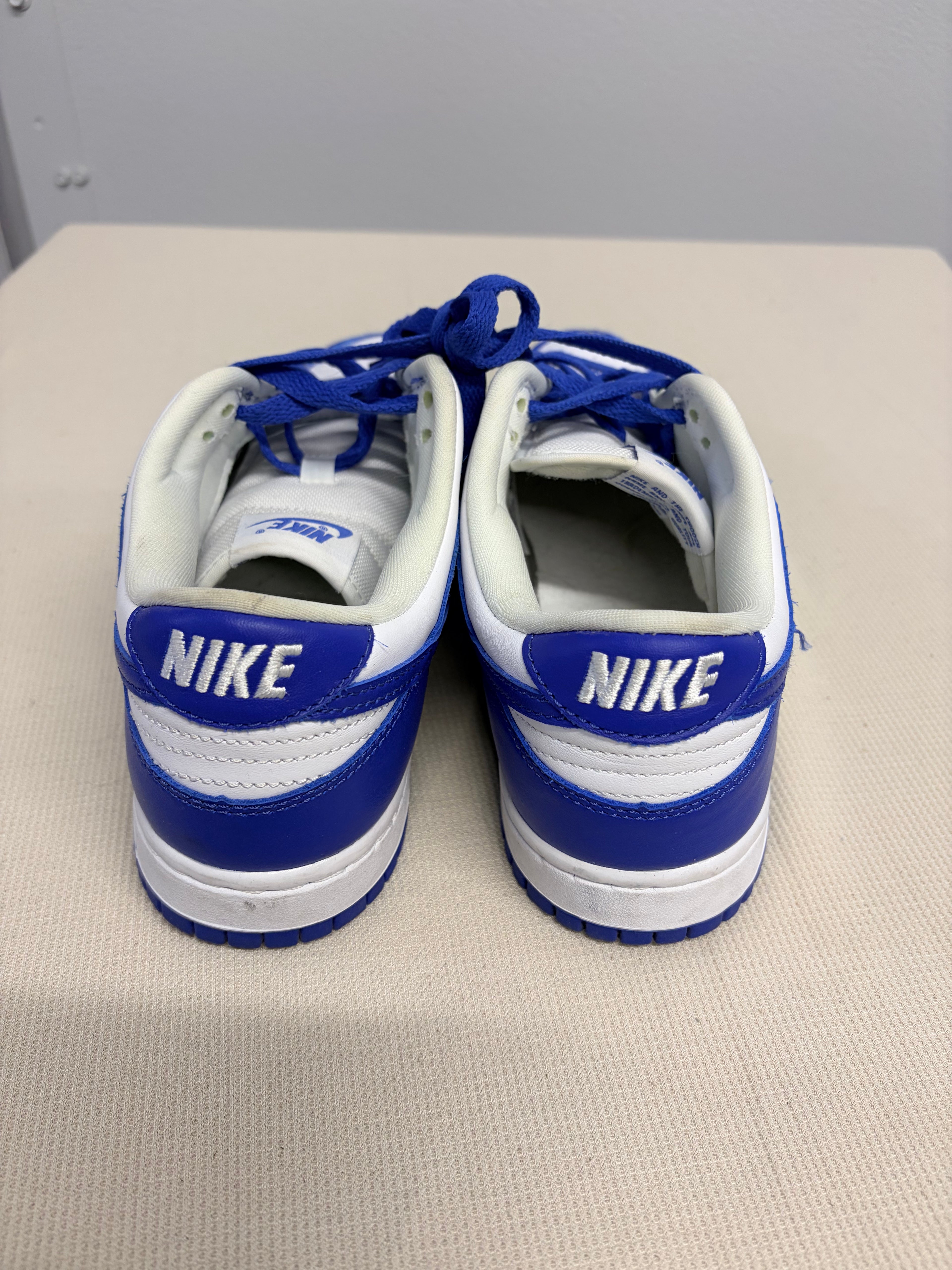 Nike Dunk Low Kentucky Royal Blue White Sneakers - Size 7