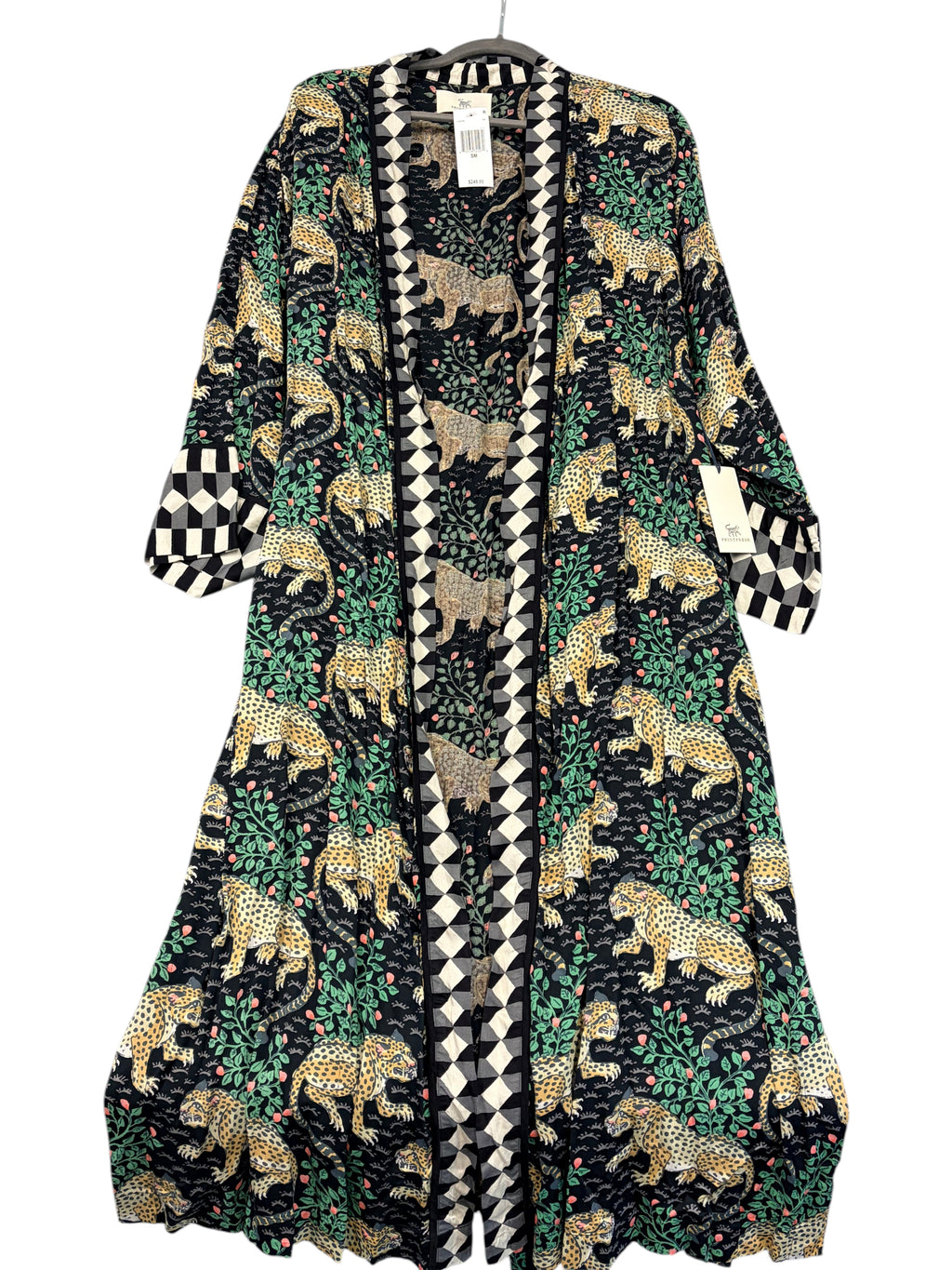 Printfresh Leopard Robe Kimono - Size Small - New