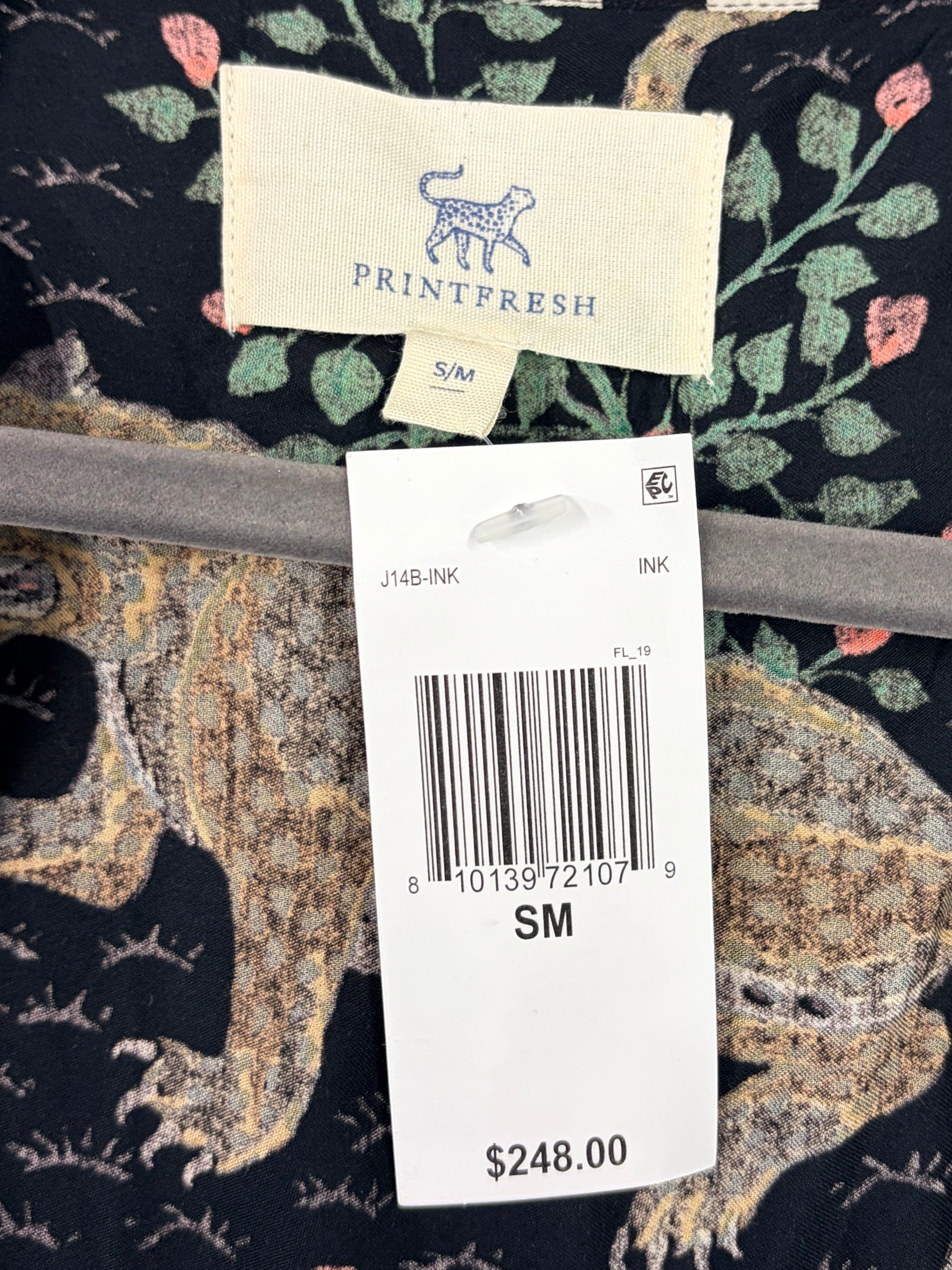 Printfresh Leopard Robe Kimono - Size Small - New