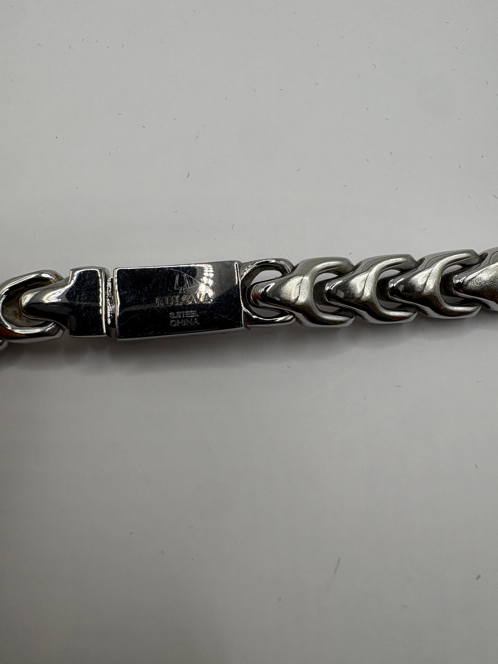 Bulova Men's Link Chain 22" Necklace in Stainless Steel - NWT