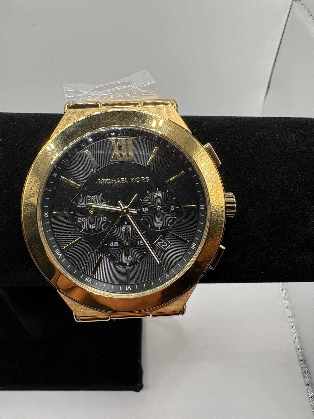 Michael Kors Men's Billie Chronograph Gold-Tone Stainless Steel Watch, 44mm