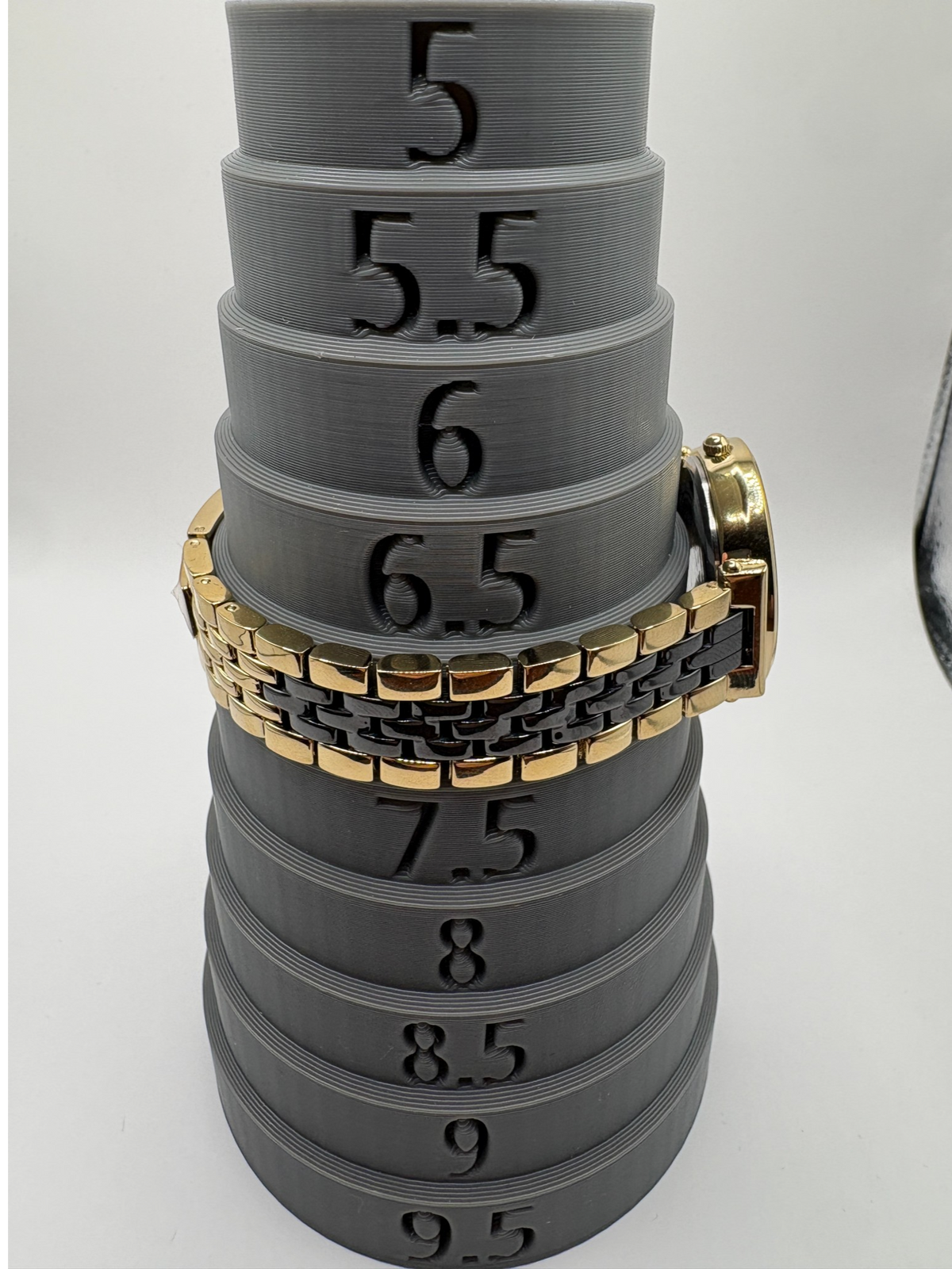 Anne Klein Women's Diamond-Accent Gold-Tone & Black Ceramic Bracelet Watch 30mm