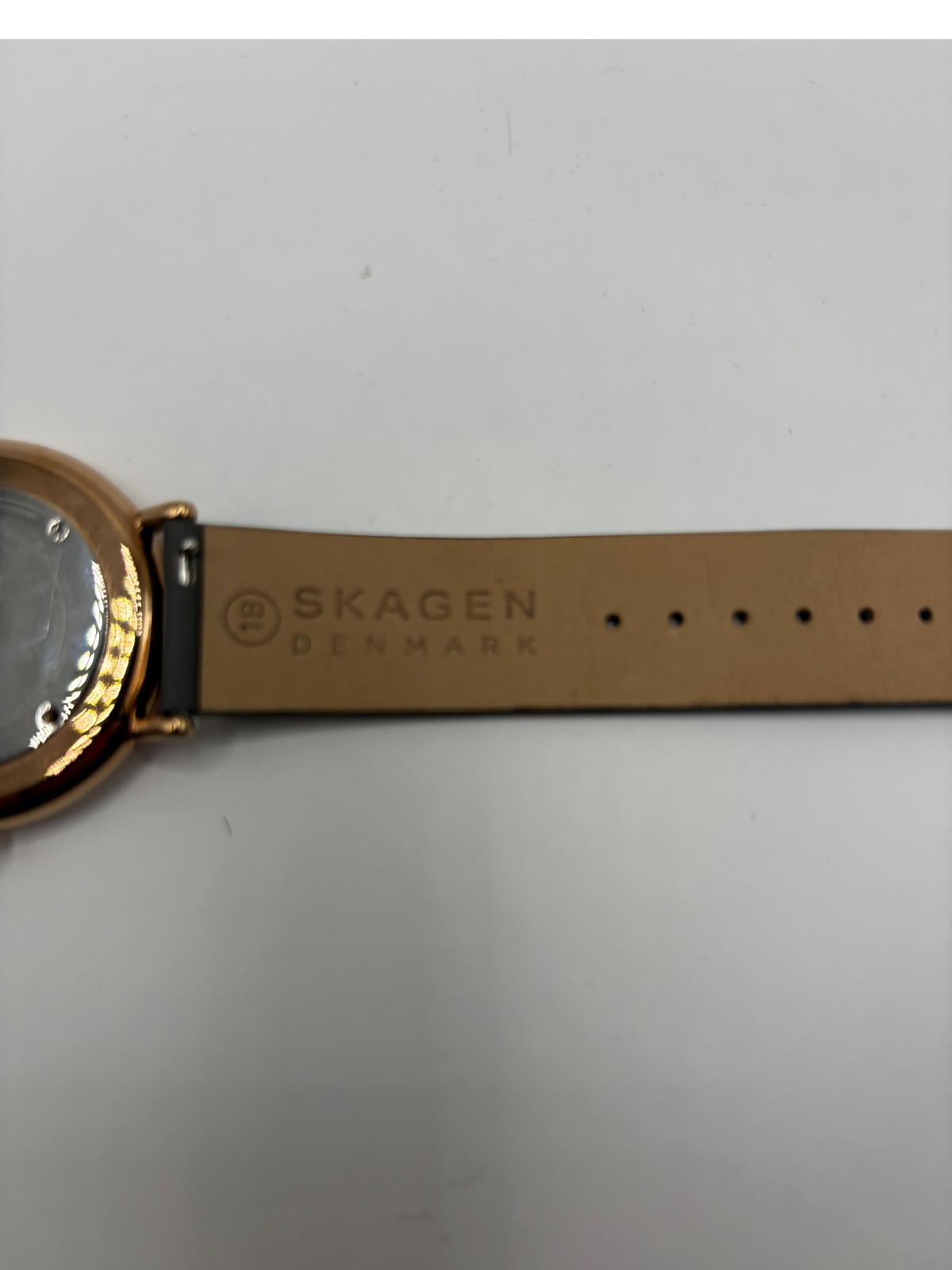 Skagen Women's Signatur Charcoal Leather Strap Watch 38mm