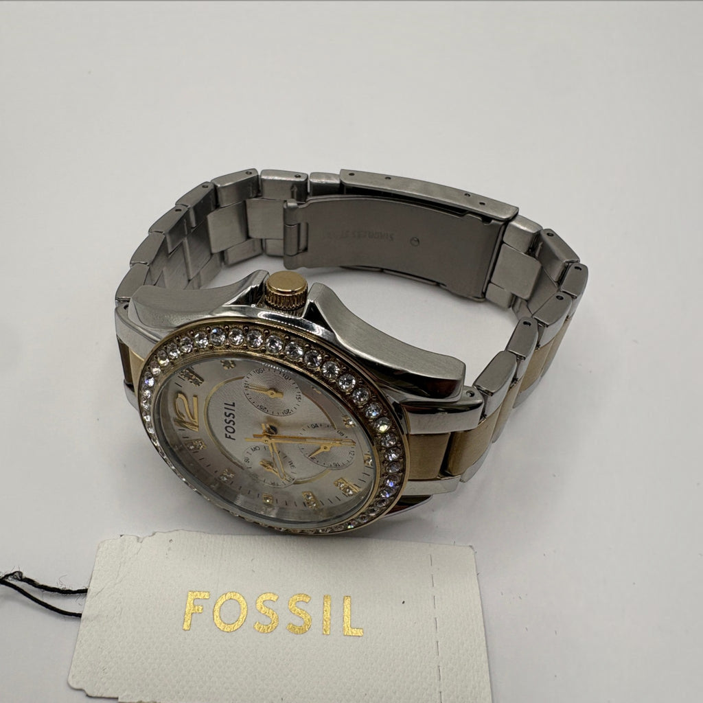 Fossil Riley ES3204 Women's Stainless Steel Analog Dial Quartz Wrist Watch
