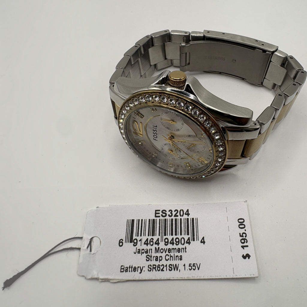 Fossil Riley ES3204 Women's Stainless Steel Analog Dial Quartz Wrist Watch