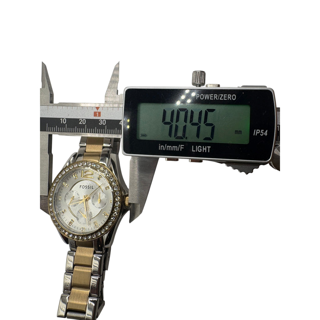 Fossil Riley ES3204 Women's Stainless Steel Analog Dial Quartz Wrist Watch