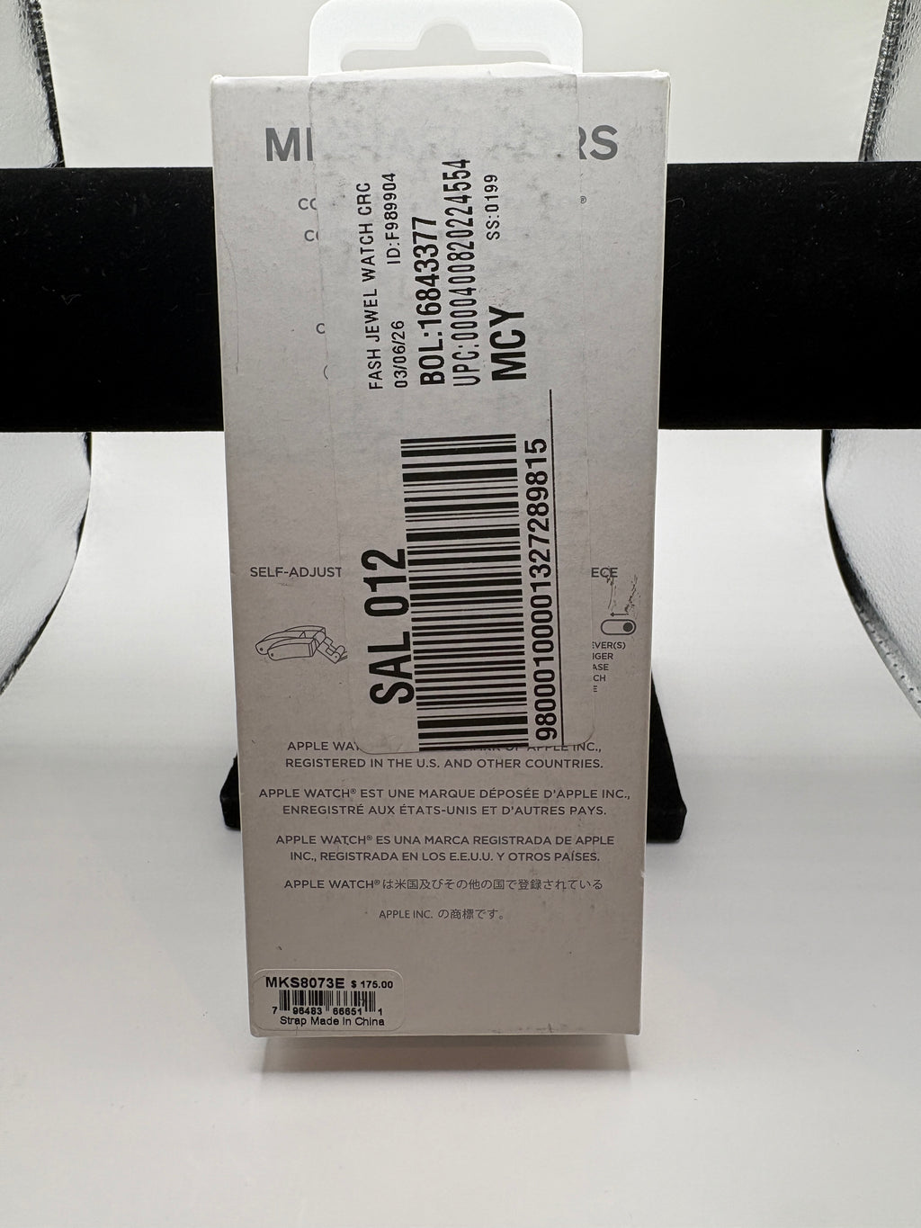 Michael Kors MKS8073E Gunmetal 45mm Apple Watch Band