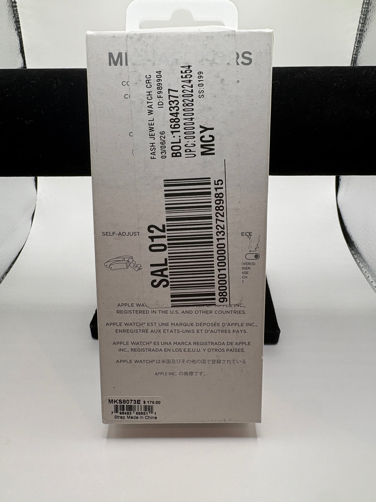 Michael Kors MKS8073E Gunmetal 45mm Apple Watch Band