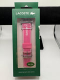 Lacoste 2050038 Pink Silicone Apple Watch Strap 38mm/40mm