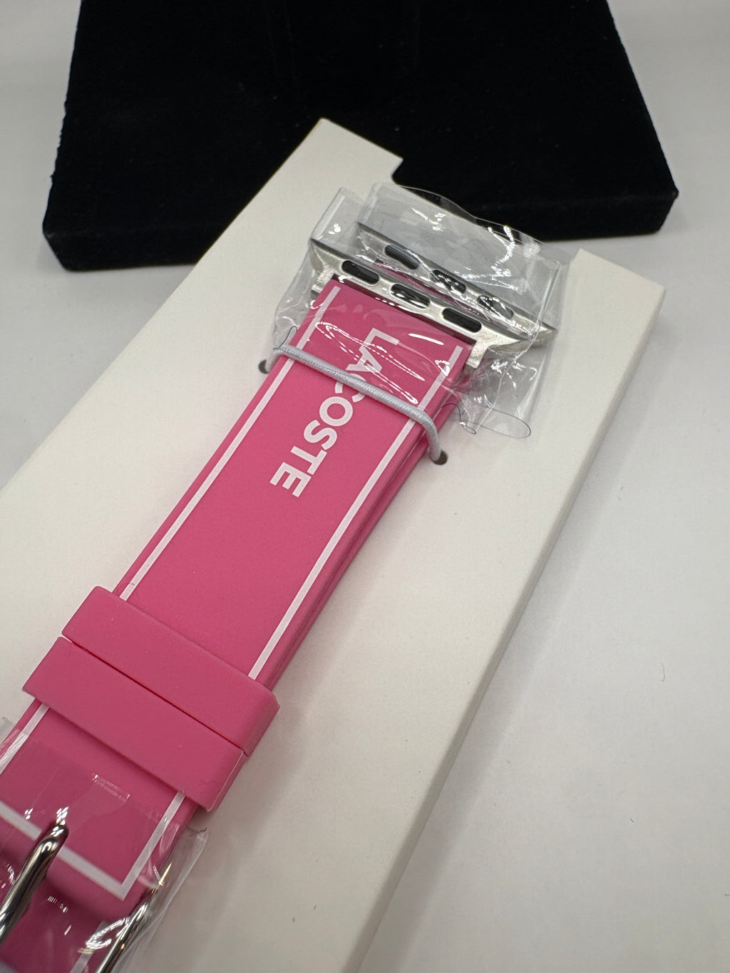Lacoste 2050038 Pink Silicone Apple Watch Strap 38mm/40mm