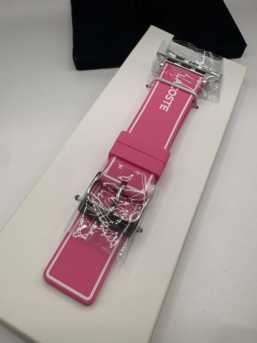 Lacoste 2050038 Pink Silicone Apple Watch Strap 38mm/40mm