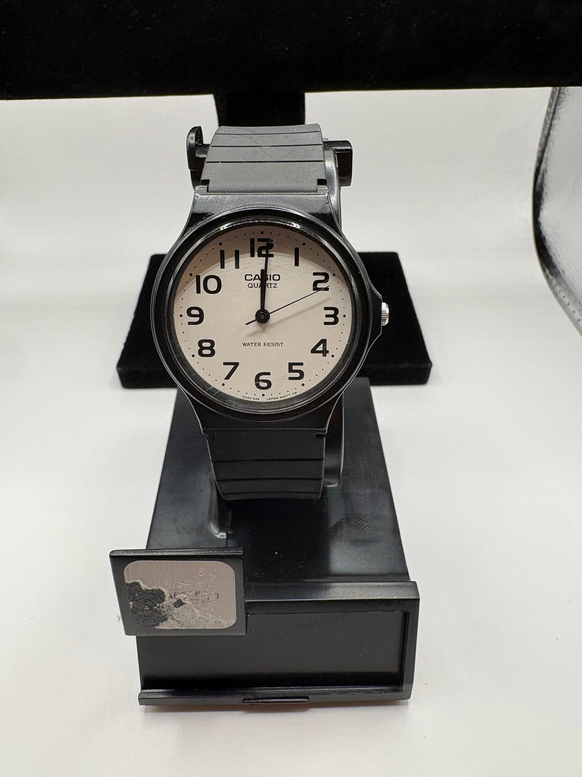 Casio MQ-24-7B2 Analog Quartz Water Resist Black Resin White Dial