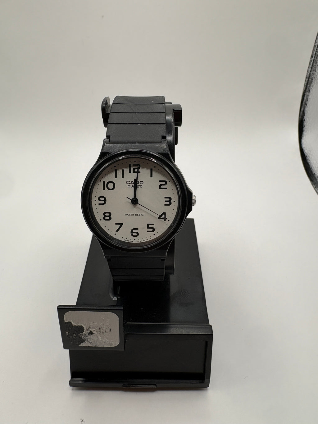 Casio MQ-24-7B2 Analog Quartz Water Resist Black Resin White Dial
