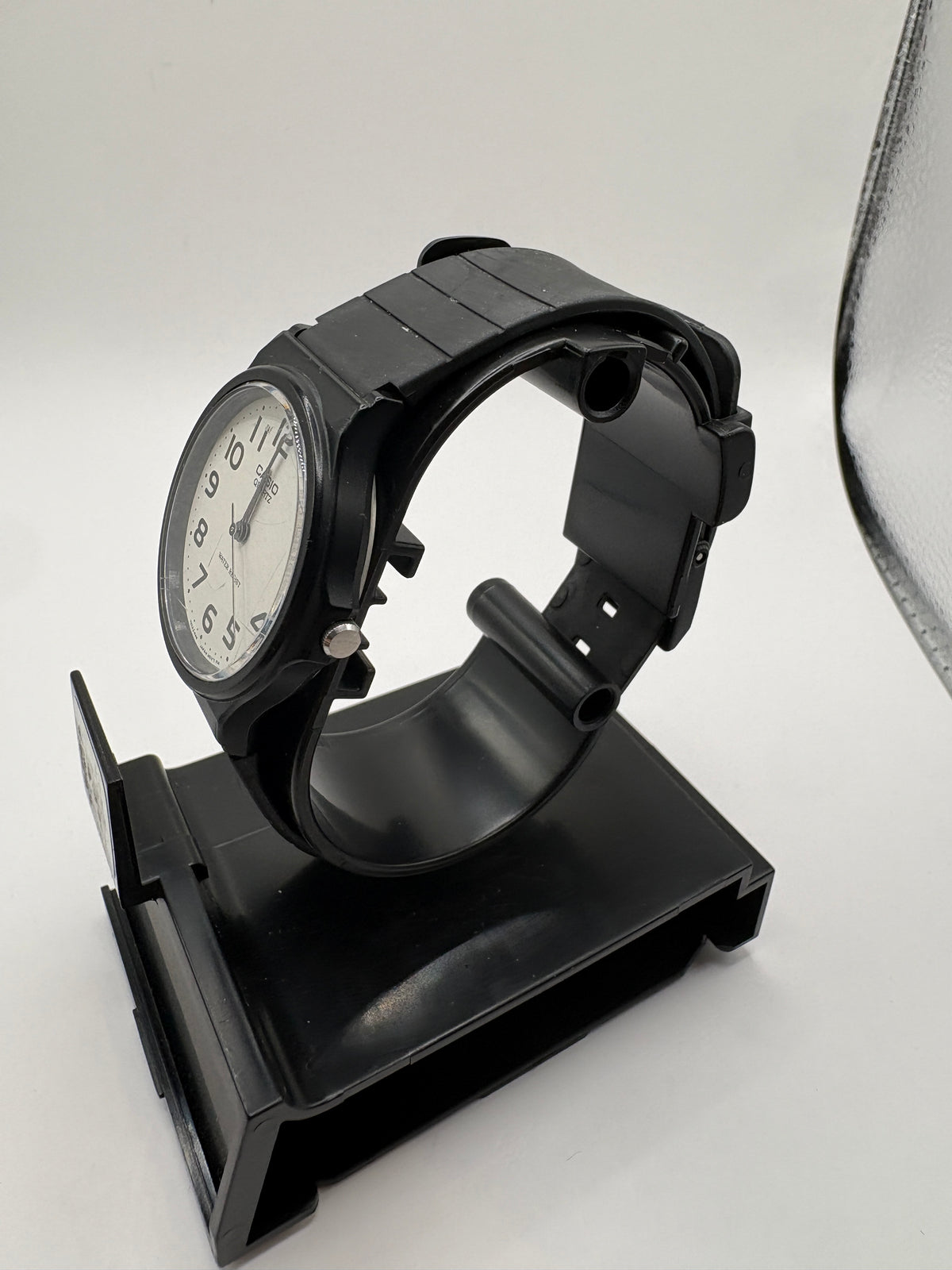 Casio MQ-24-7B2 Analog Quartz Water Resist Black Resin White Dial