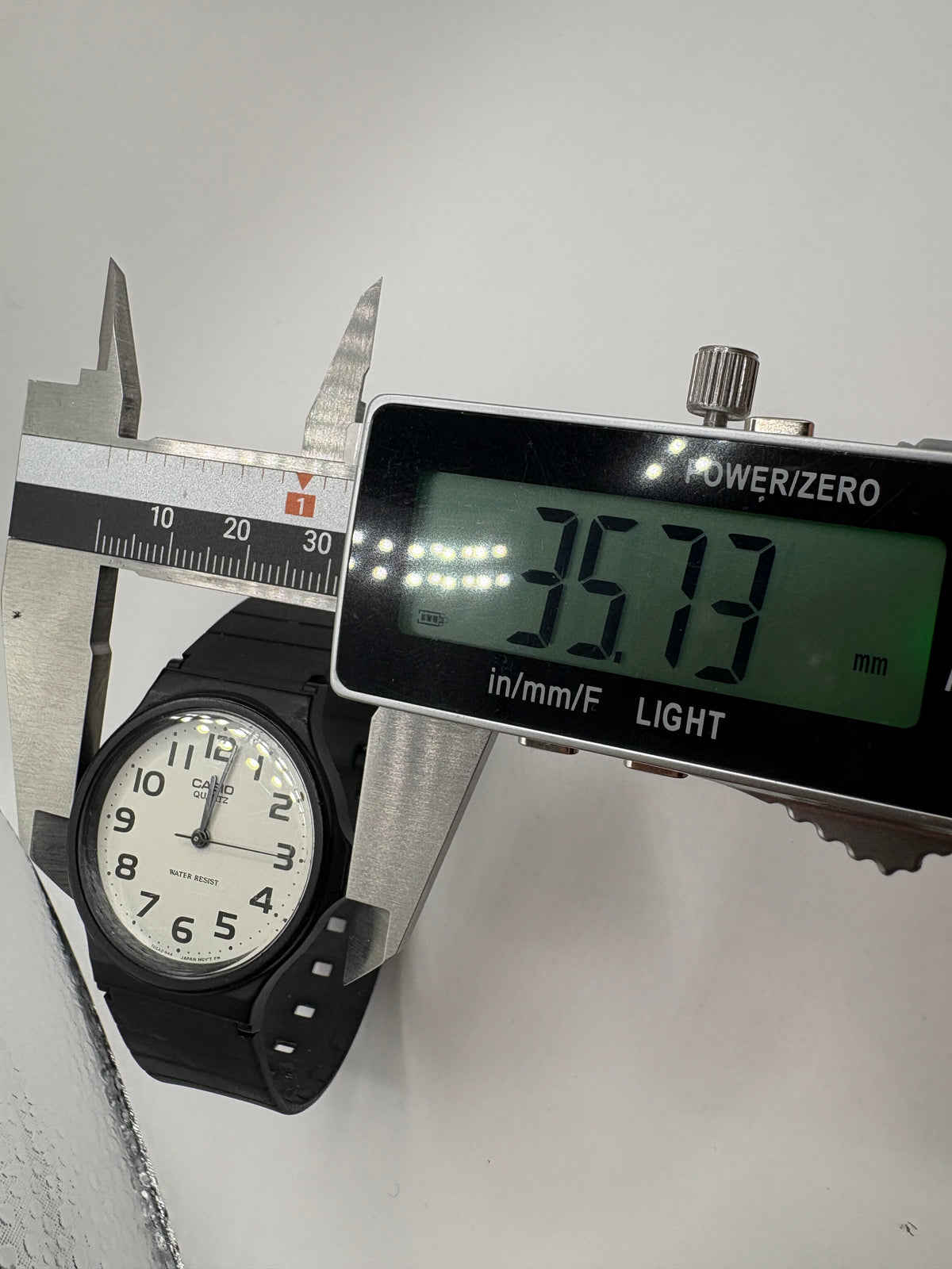 Casio MQ-24-7B2 Analog Quartz Water Resist Black Resin White Dial