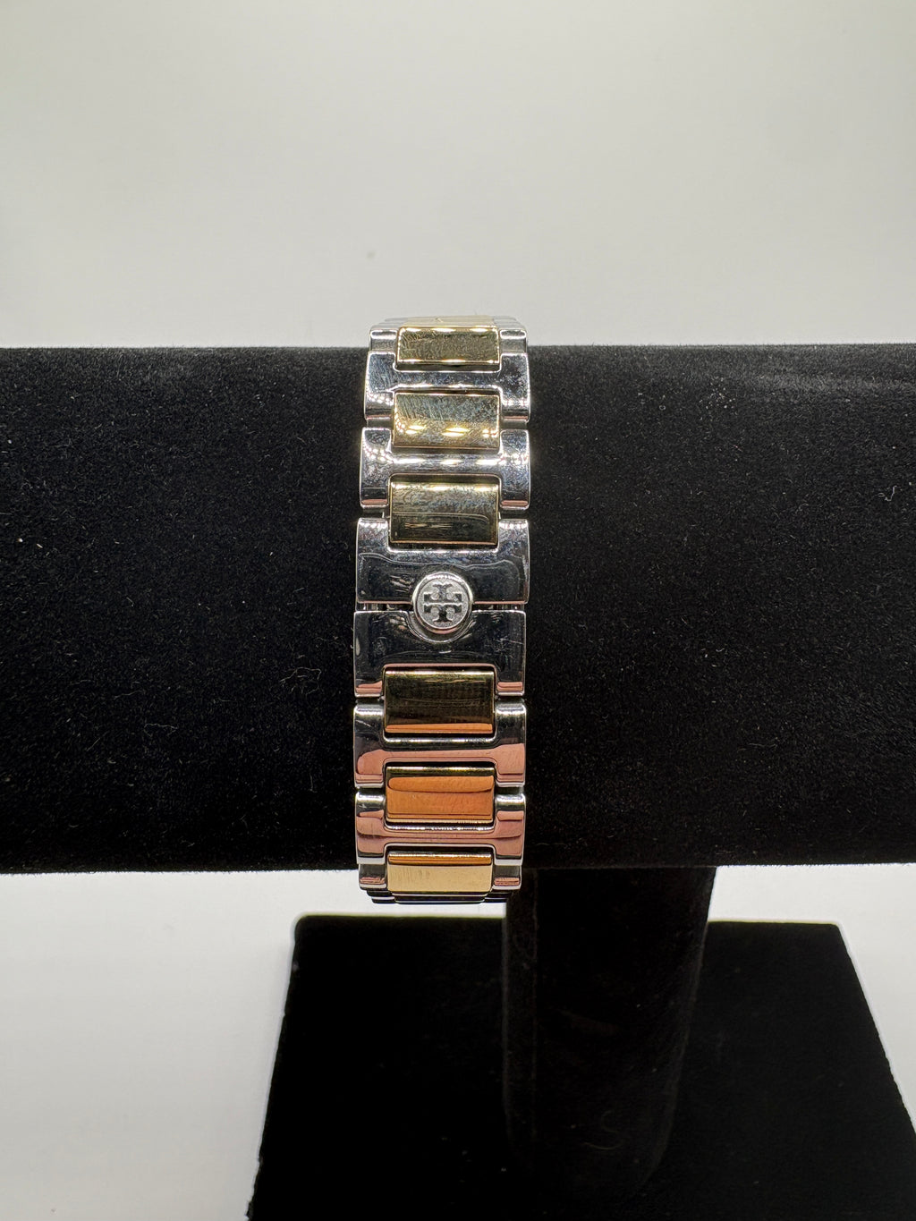 Tory Burch Kira Square Two-Tone Women's Watch Gold Silver