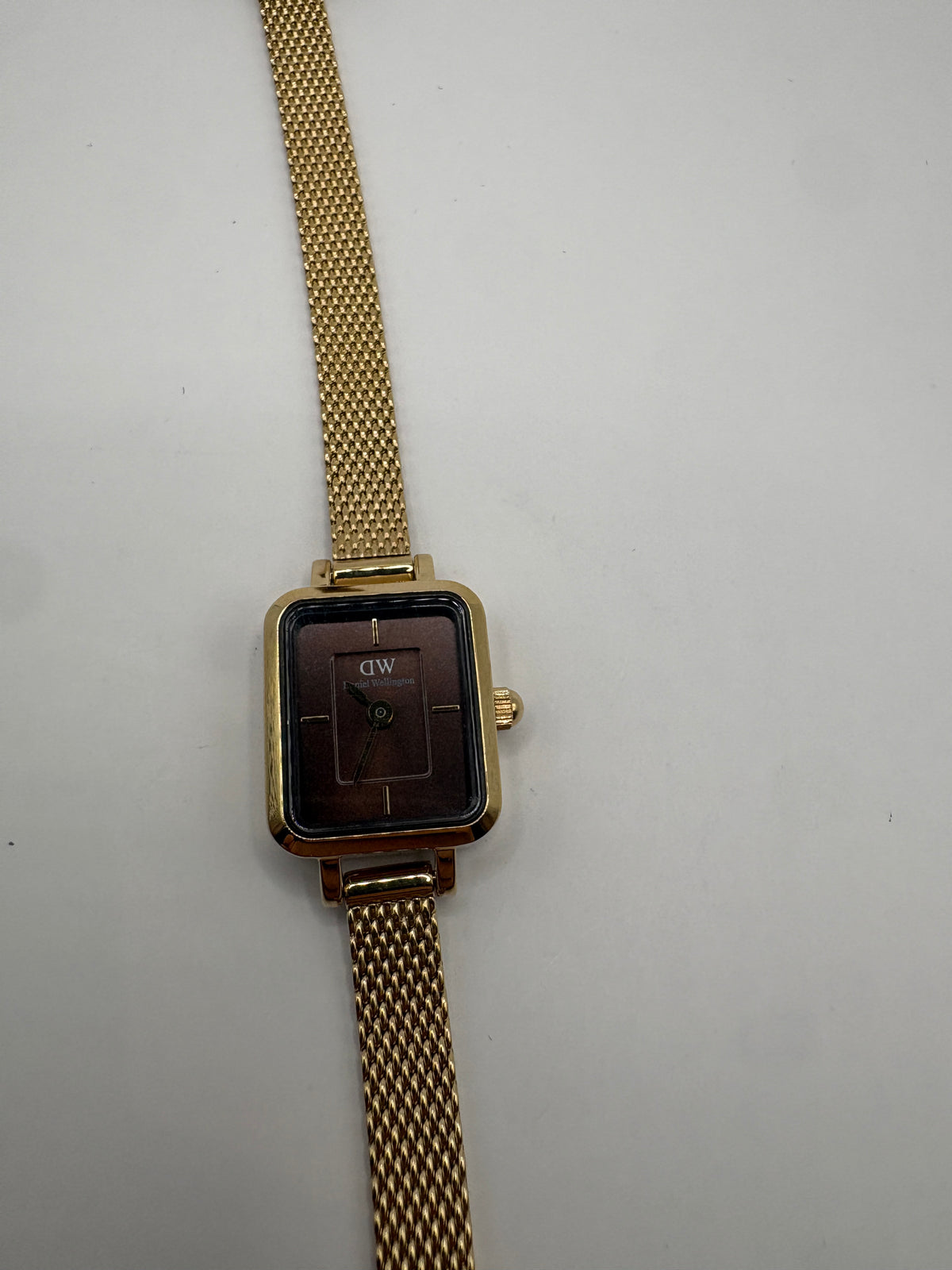 Daniel Wellington Quadro Mini Evergold Amber DW00100654 Gold Brown Watch