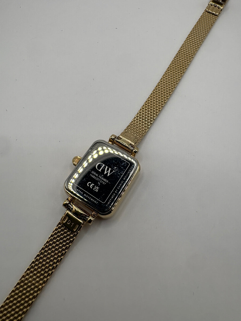 Daniel Wellington Quadro Mini Evergold Amber DW00100654 Gold Brown Watch