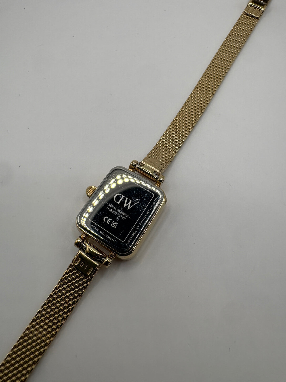 Daniel Wellington Quadro Mini Evergold Amber DW00100654 Gold Brown Watch