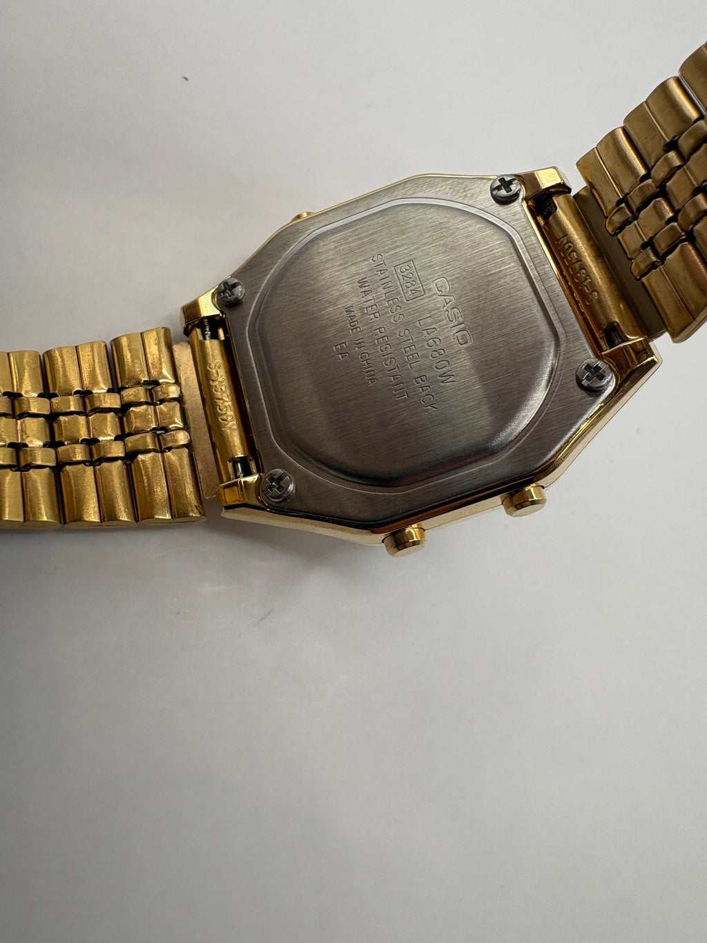 Casio LA-680WGA-9B Digital Gold Tone Illuminator Watch