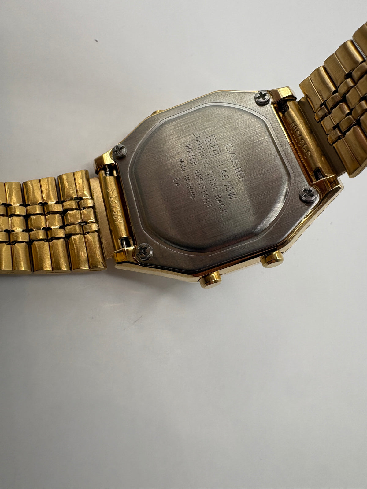 Casio LA-680WGA-9B Digital Gold Tone Illuminator Watch