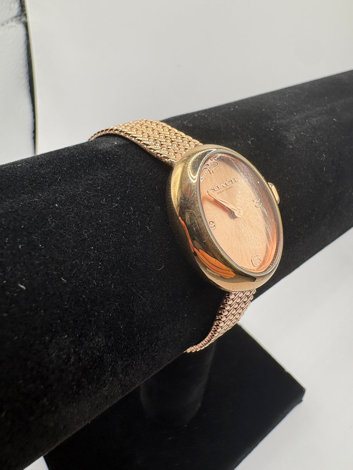 Coach Sammy Rose Gold-Tone Mesh Bracelet Women's Watch