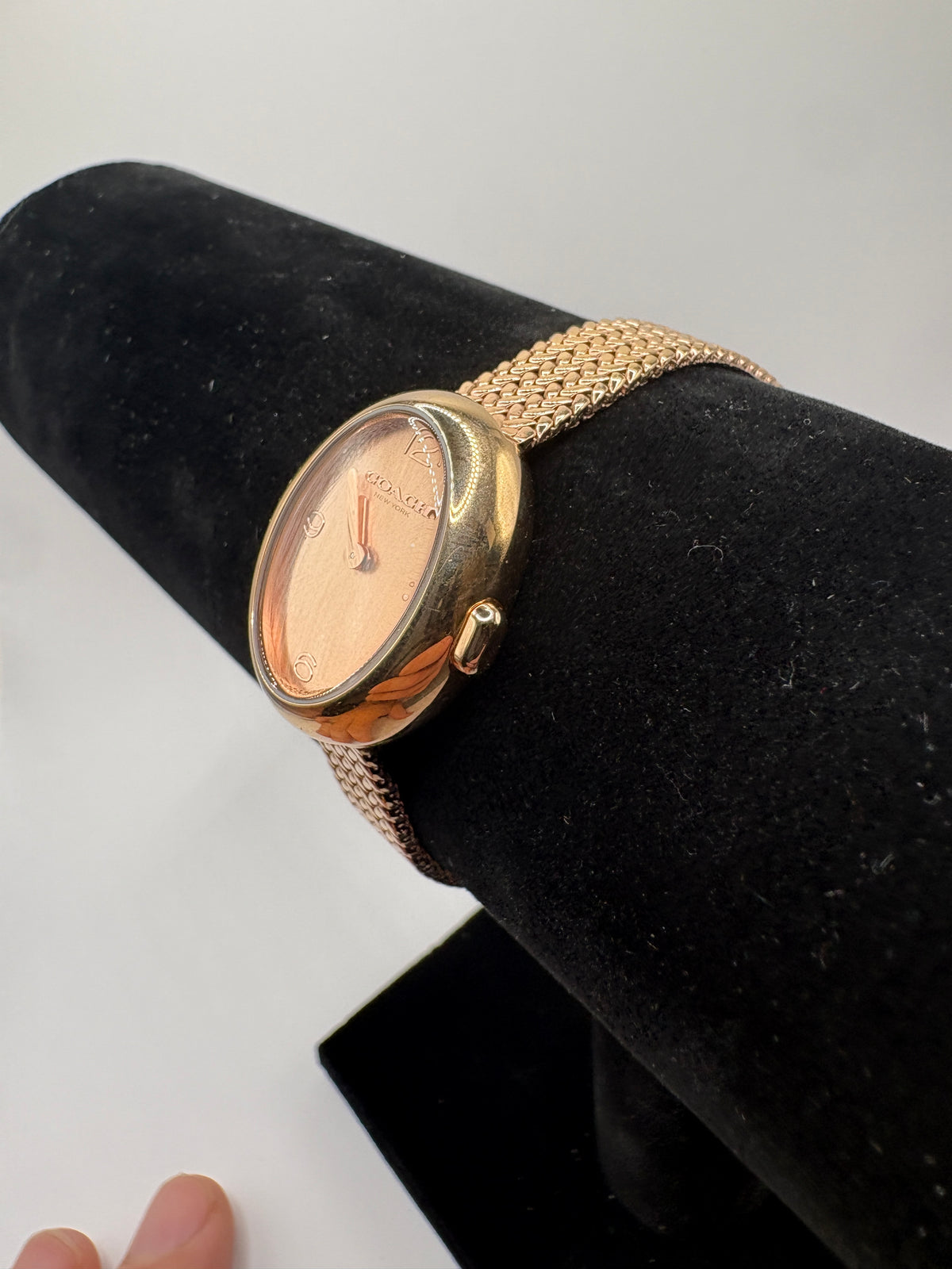 Coach Sammy Rose Gold-Tone Mesh Bracelet Women's Watch