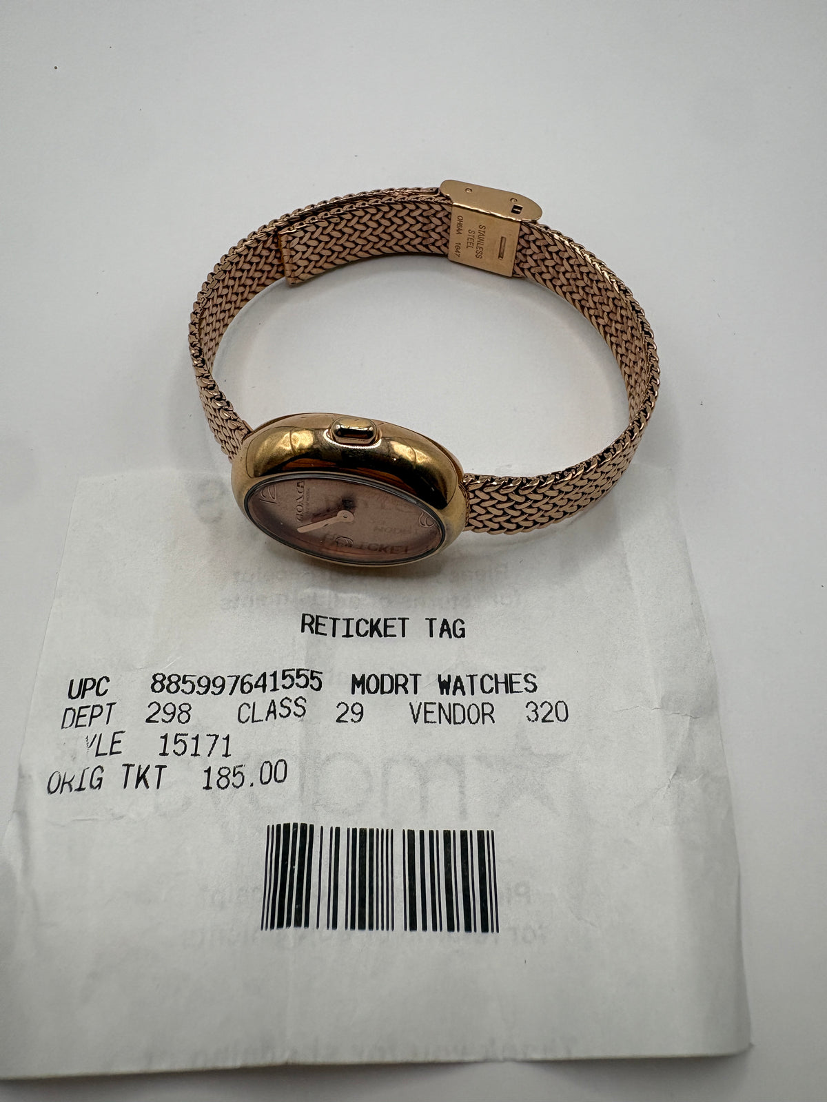 Coach Sammy Rose Gold-Tone Mesh Bracelet Women's Watch