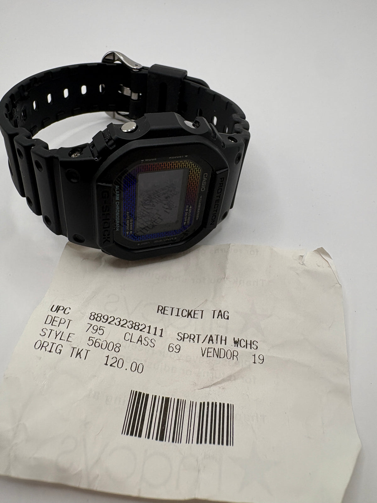 Casio G-Shock DW-5600RW-1 5600 Series Digital Watch Black Resin