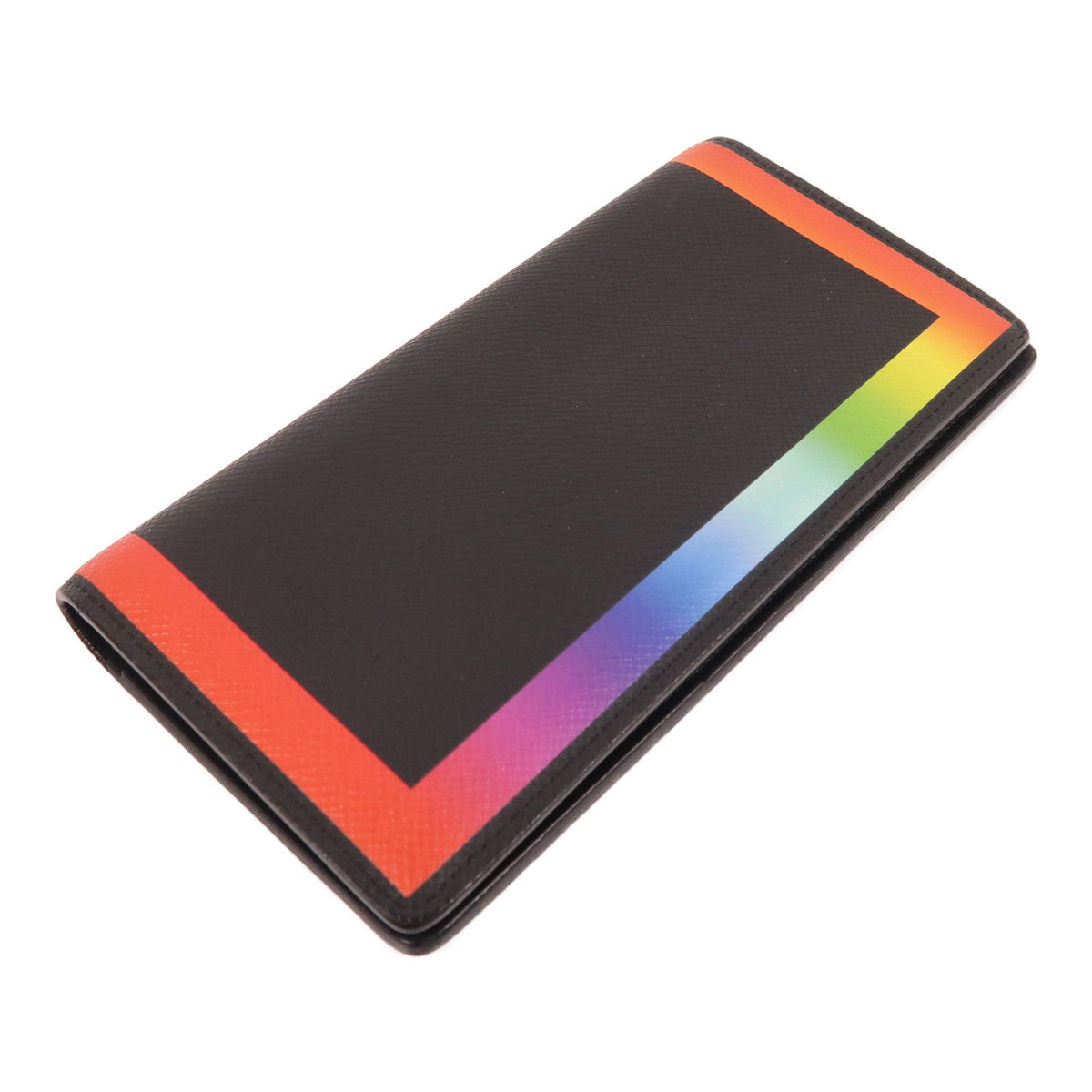 6036 - LOUIS VUITTON Taiga Long Wallet Bifold rainbow Black