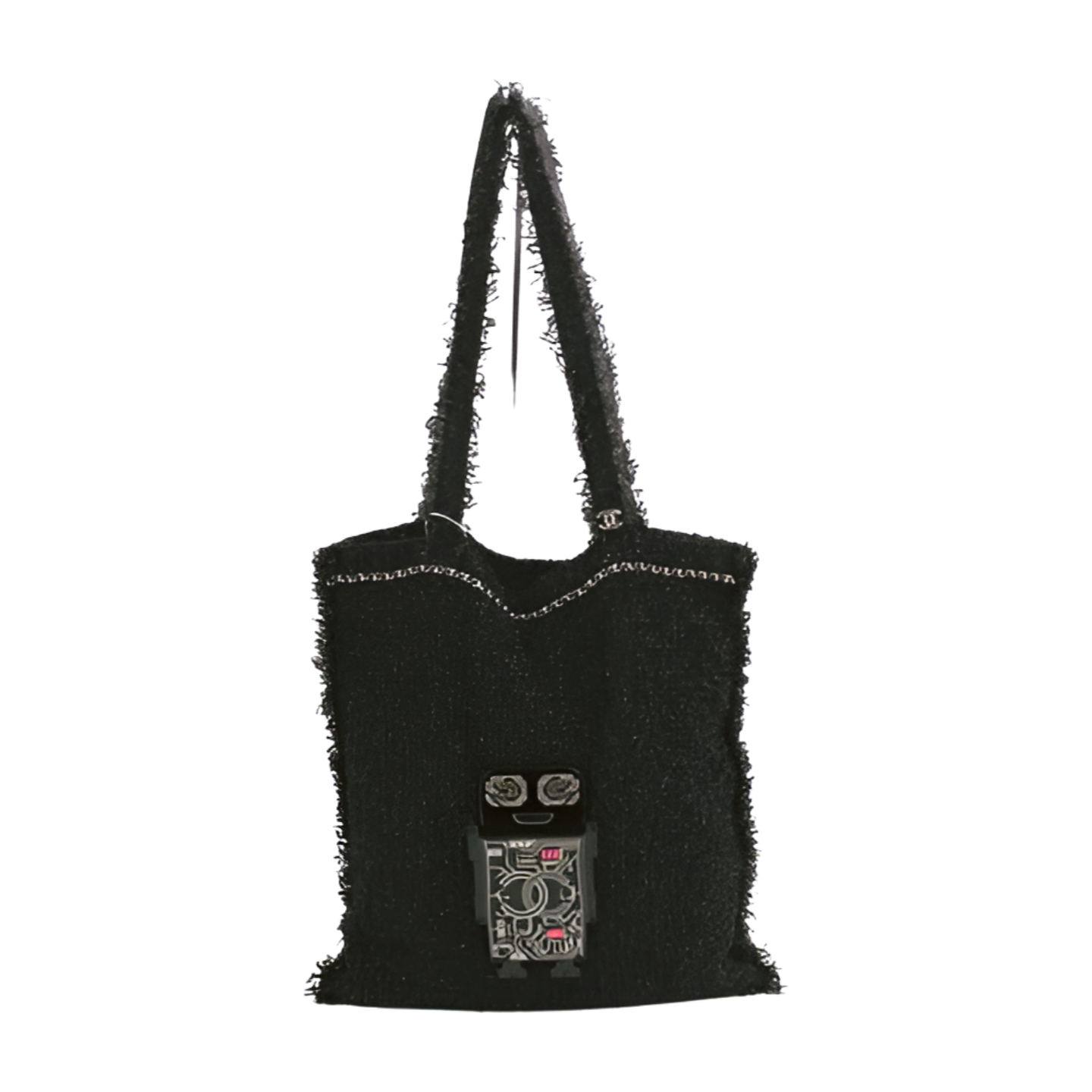 Chanel Tweed Robot Tote